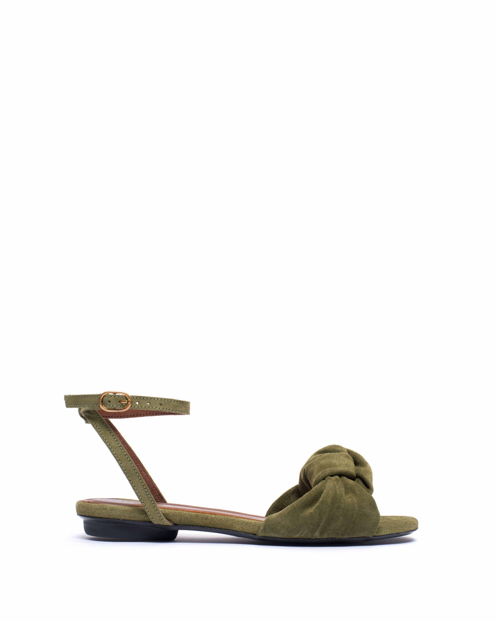 Aliza 10 Calf suede Olive green - Anonymous Copenhagen
