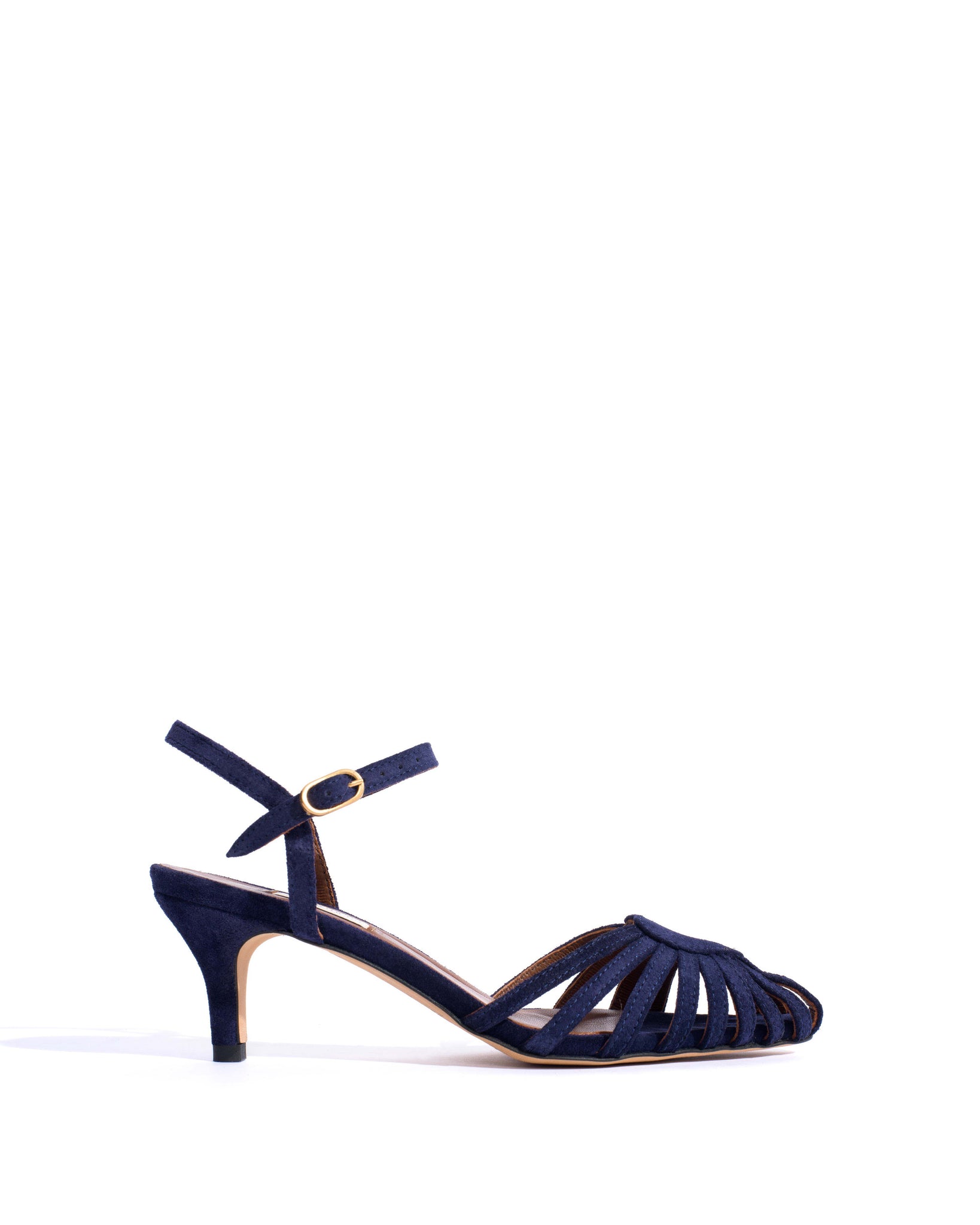 Keesha 55 Calf suede Ink blue - Anonymous Copenhagen Shoes
