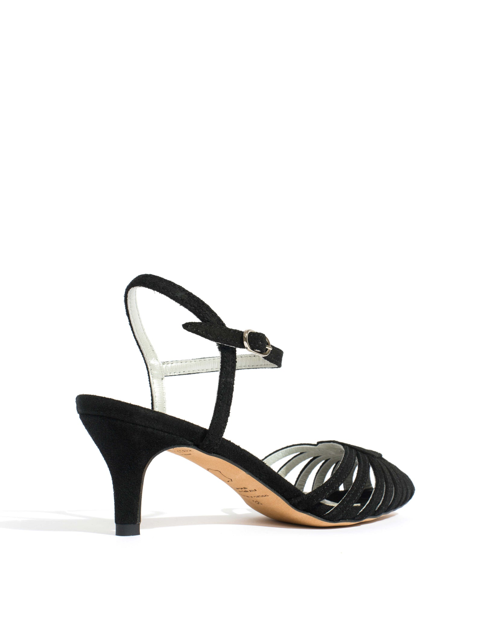 Keesha 55 Calf suede & lining Black & silver