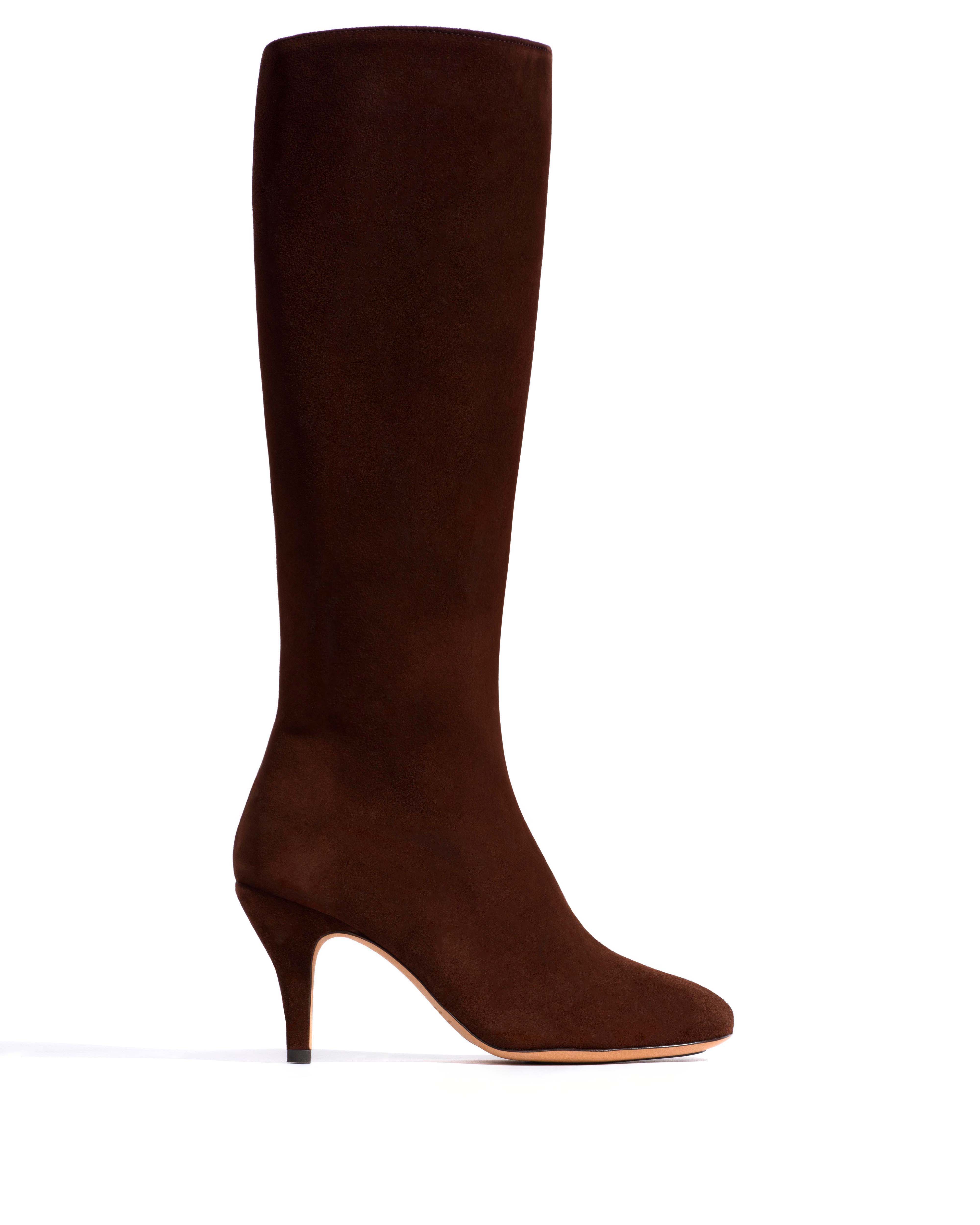 Kali 80 Calf suede Chocolate
