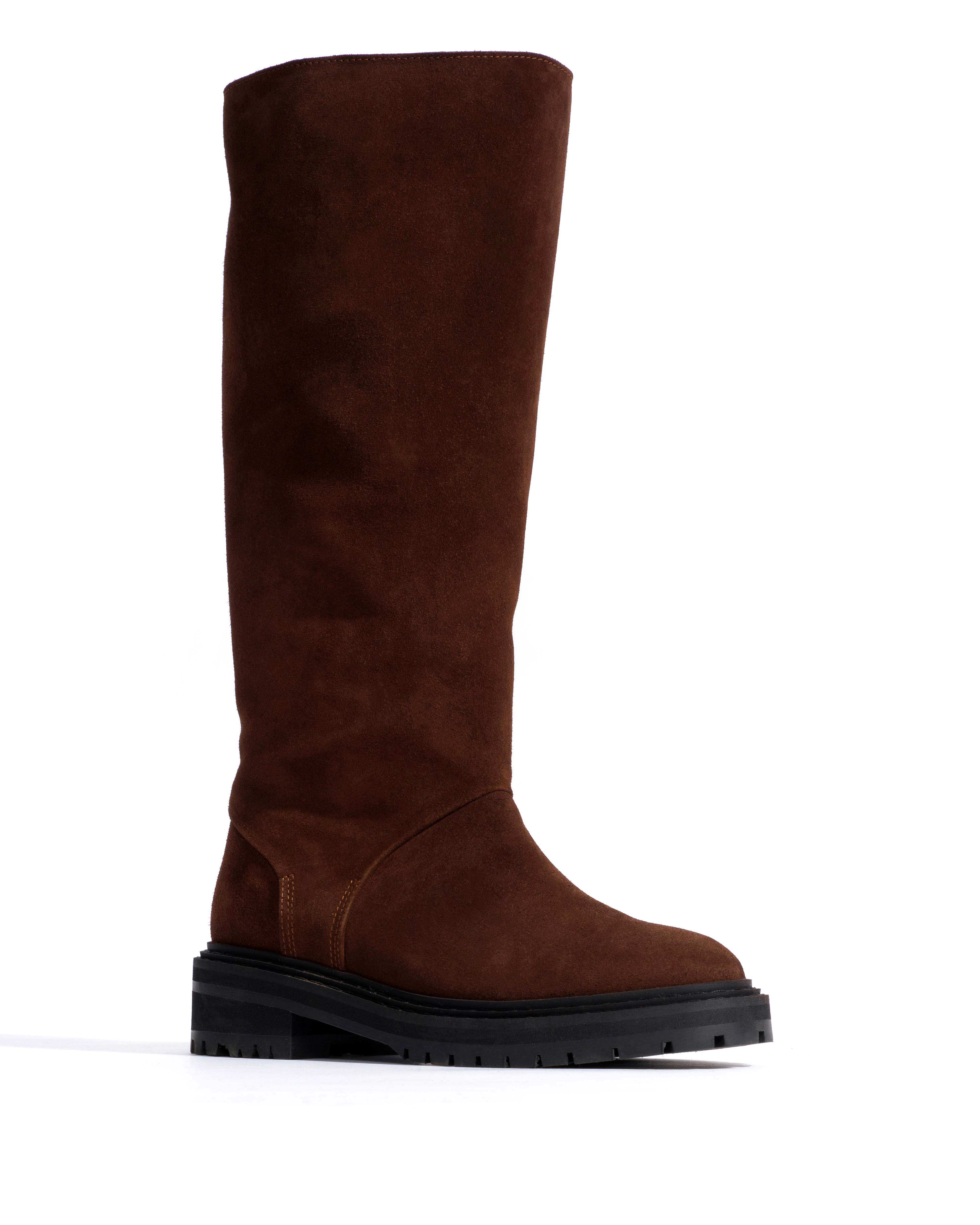 Vivian Calf suede Chocolate