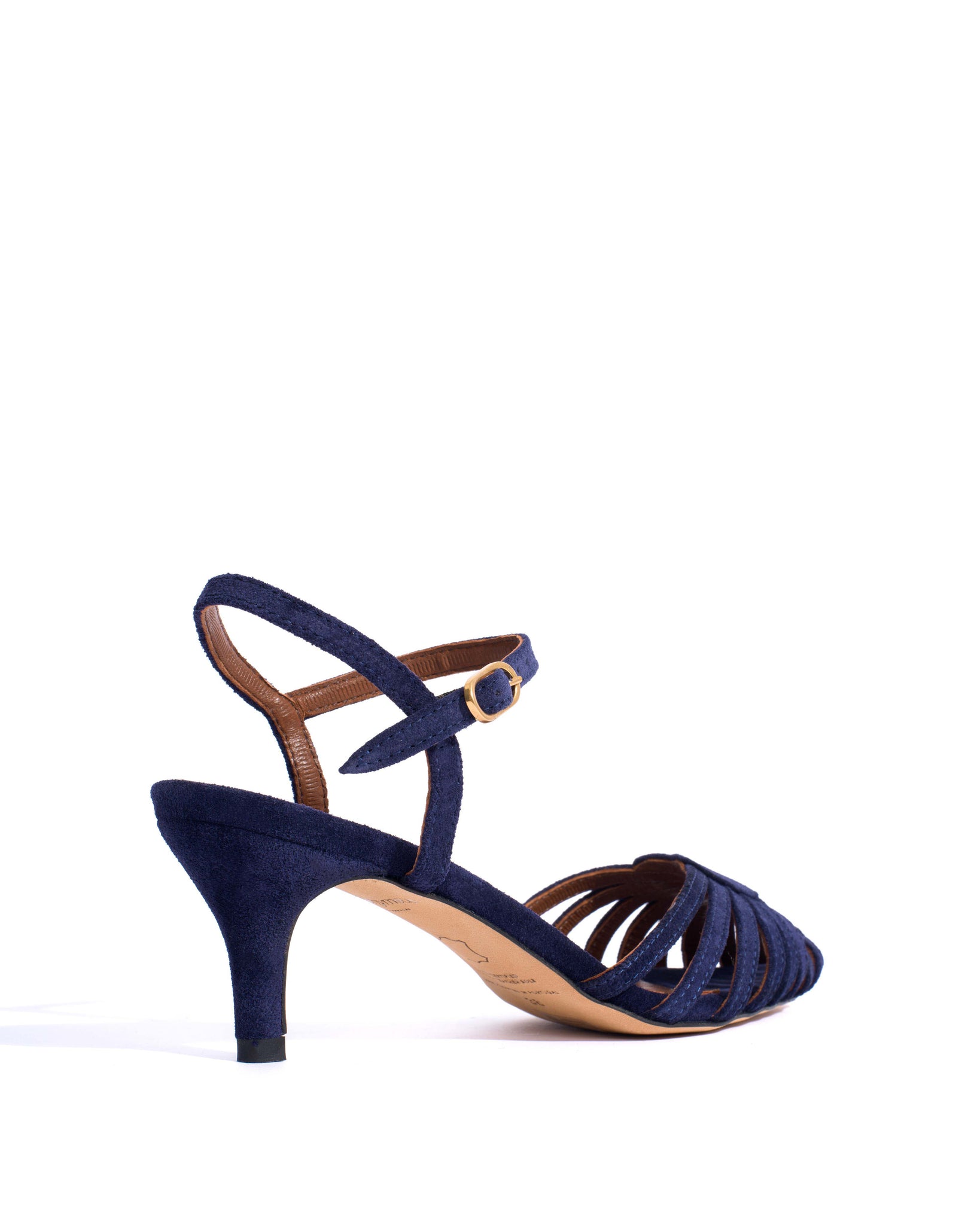Keesha 55 Calf suede Ink blue - Anonymous Copenhagen Shoes