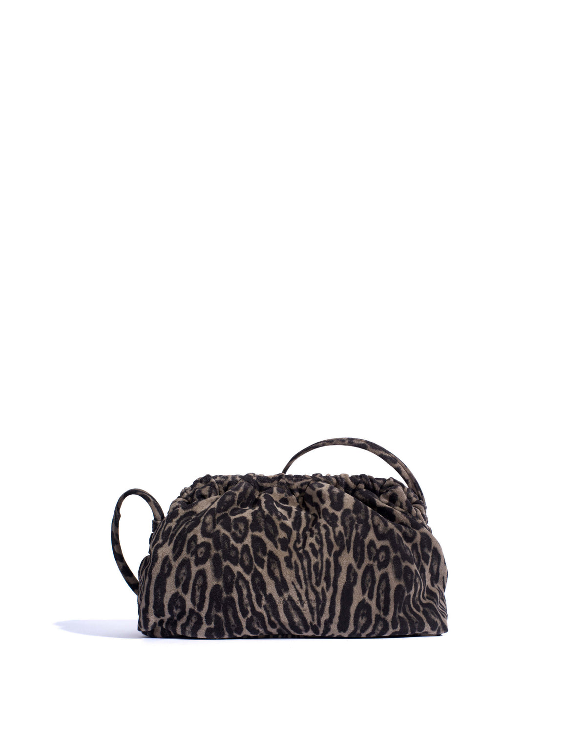 Hally classic cloud bag Calf suede print Snow leopard