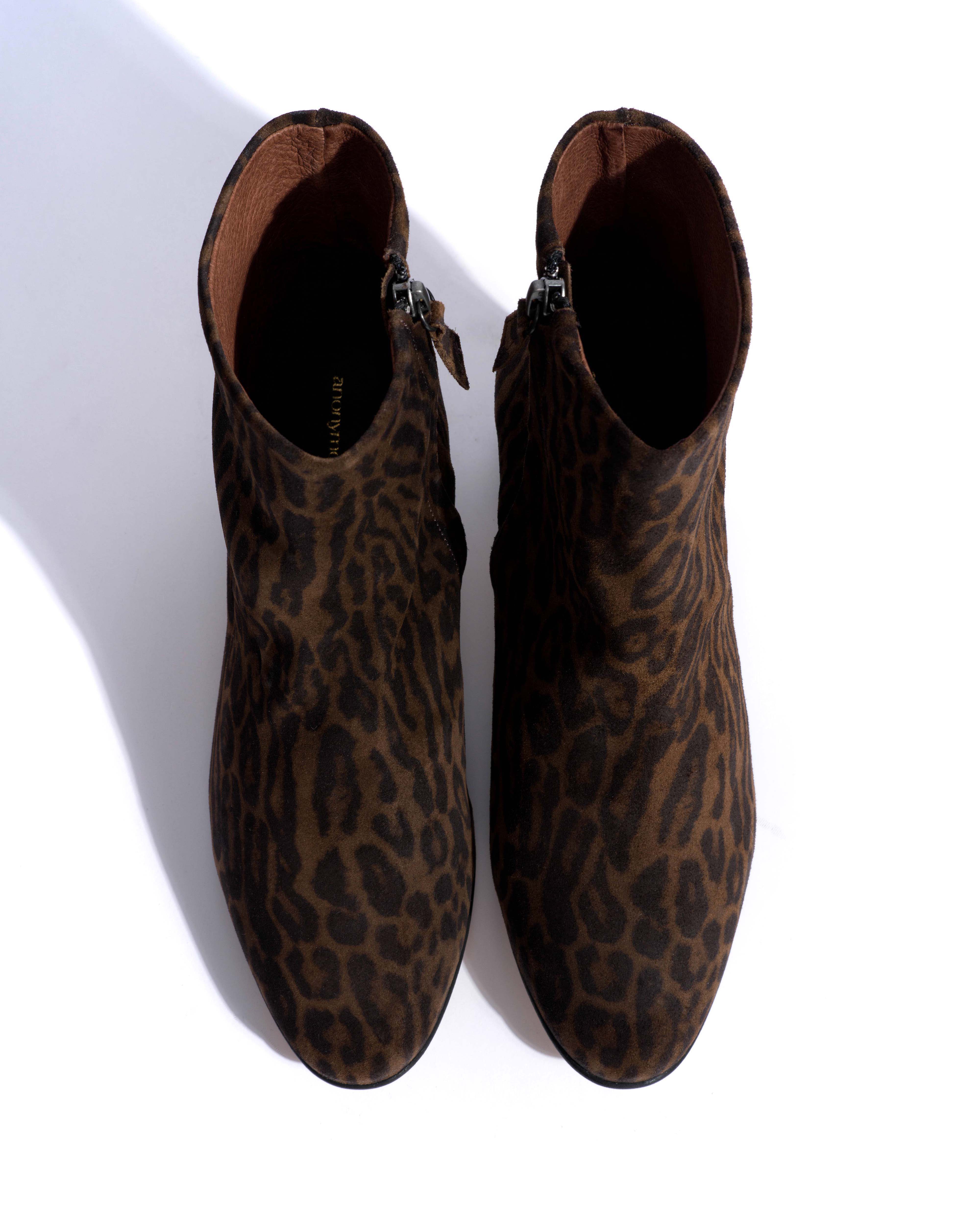 Hanny 55 Calf suede print Jaguar