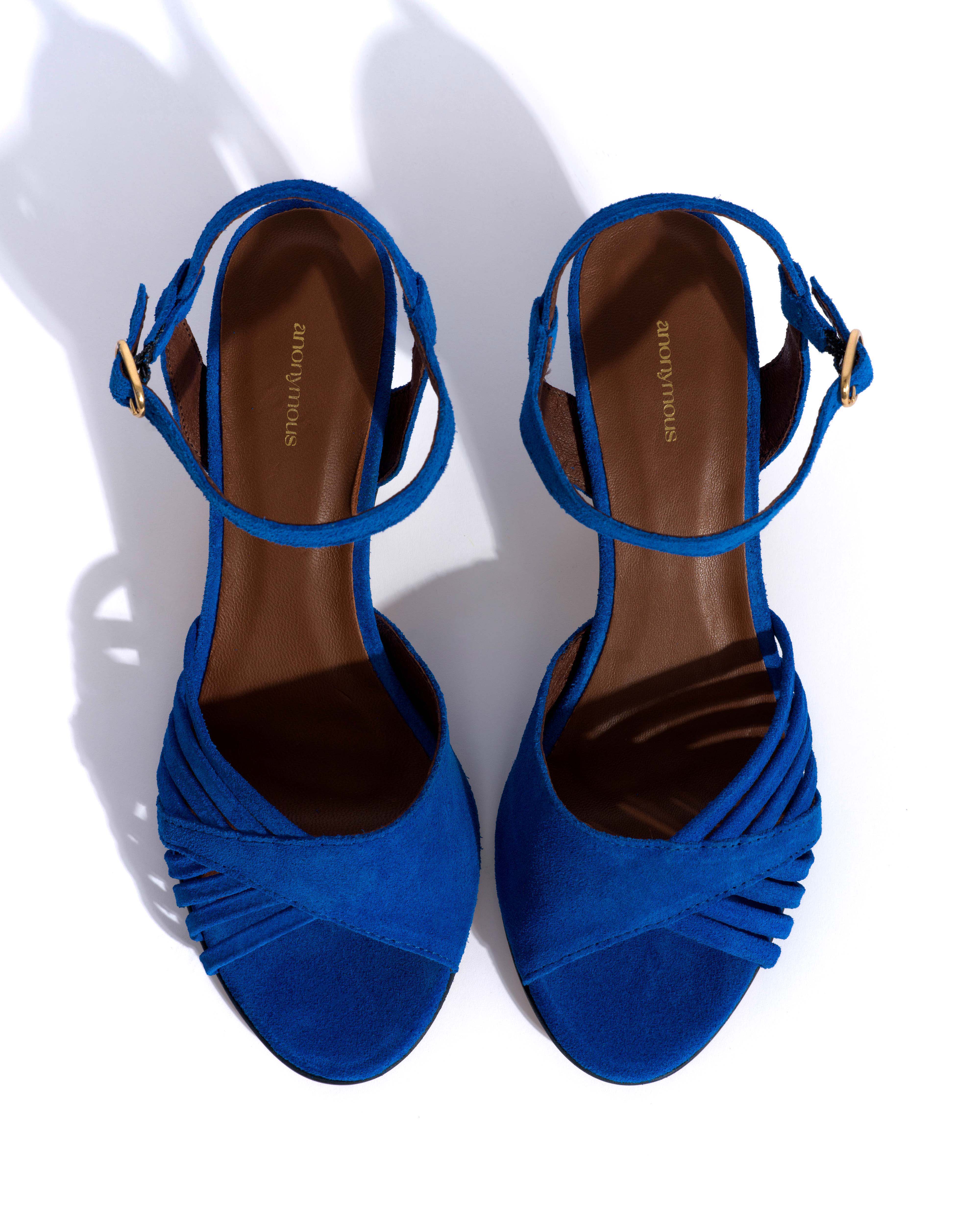 Hermine Calf suede Electric blue