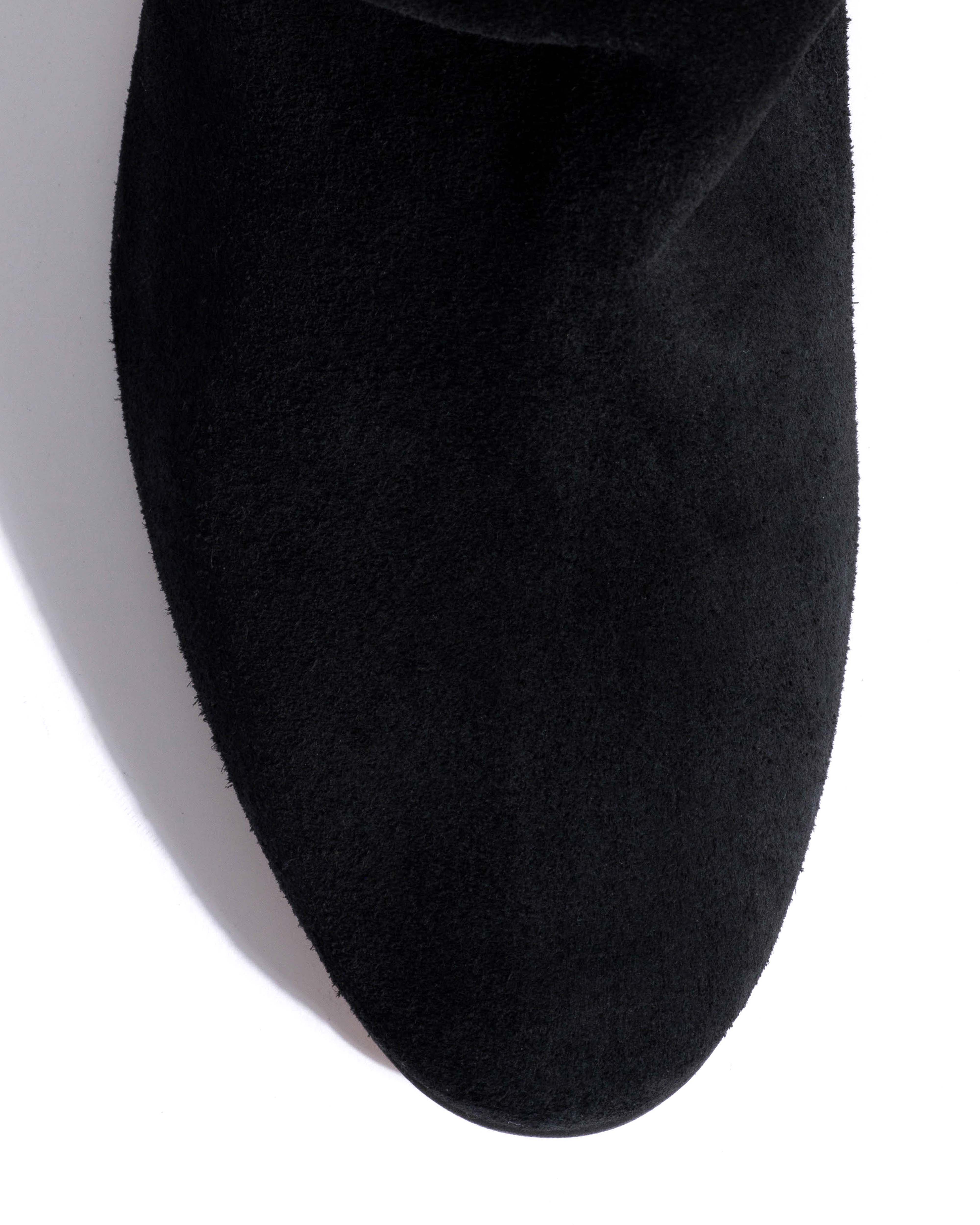 Lully 55 Calf suede Black