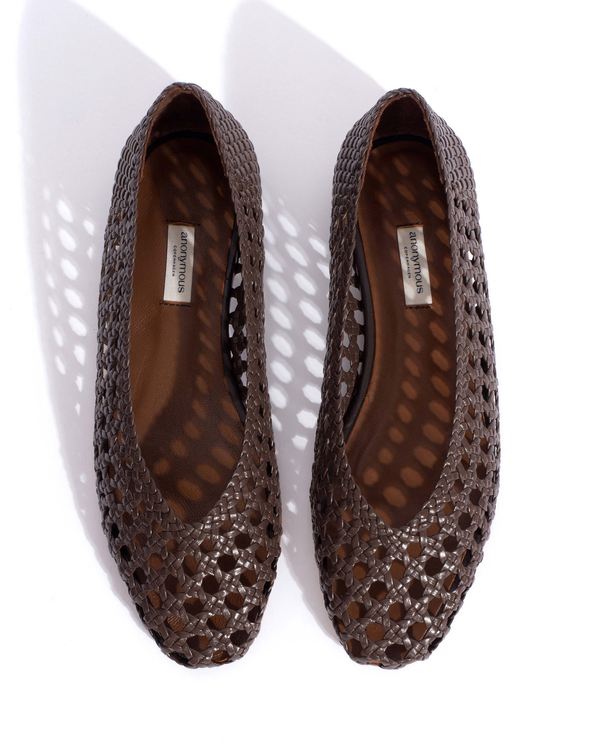 Sessi 10 hand-braided Hand-braided leather Coffee brown