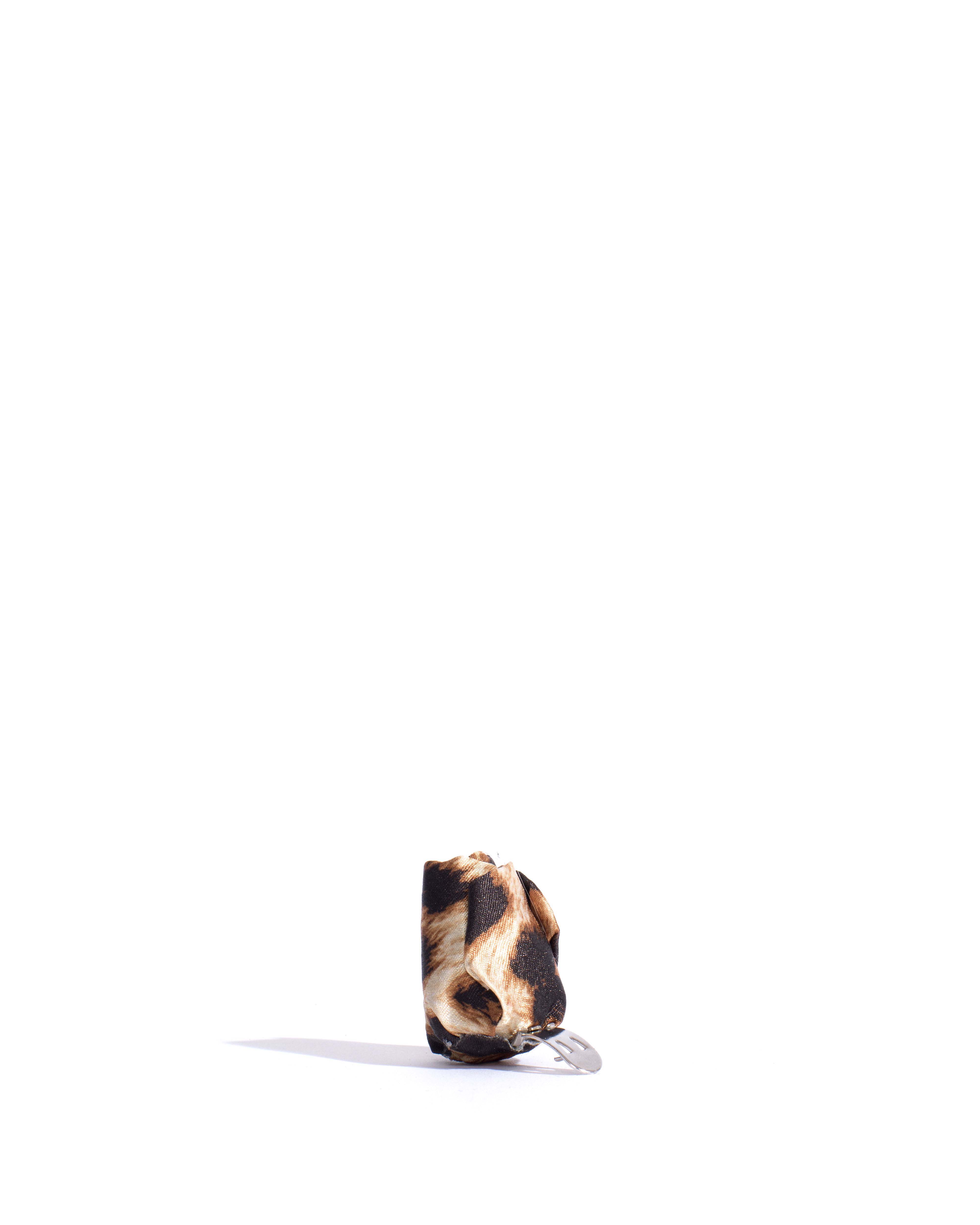 Tulip shoe clip Satin print Leopard