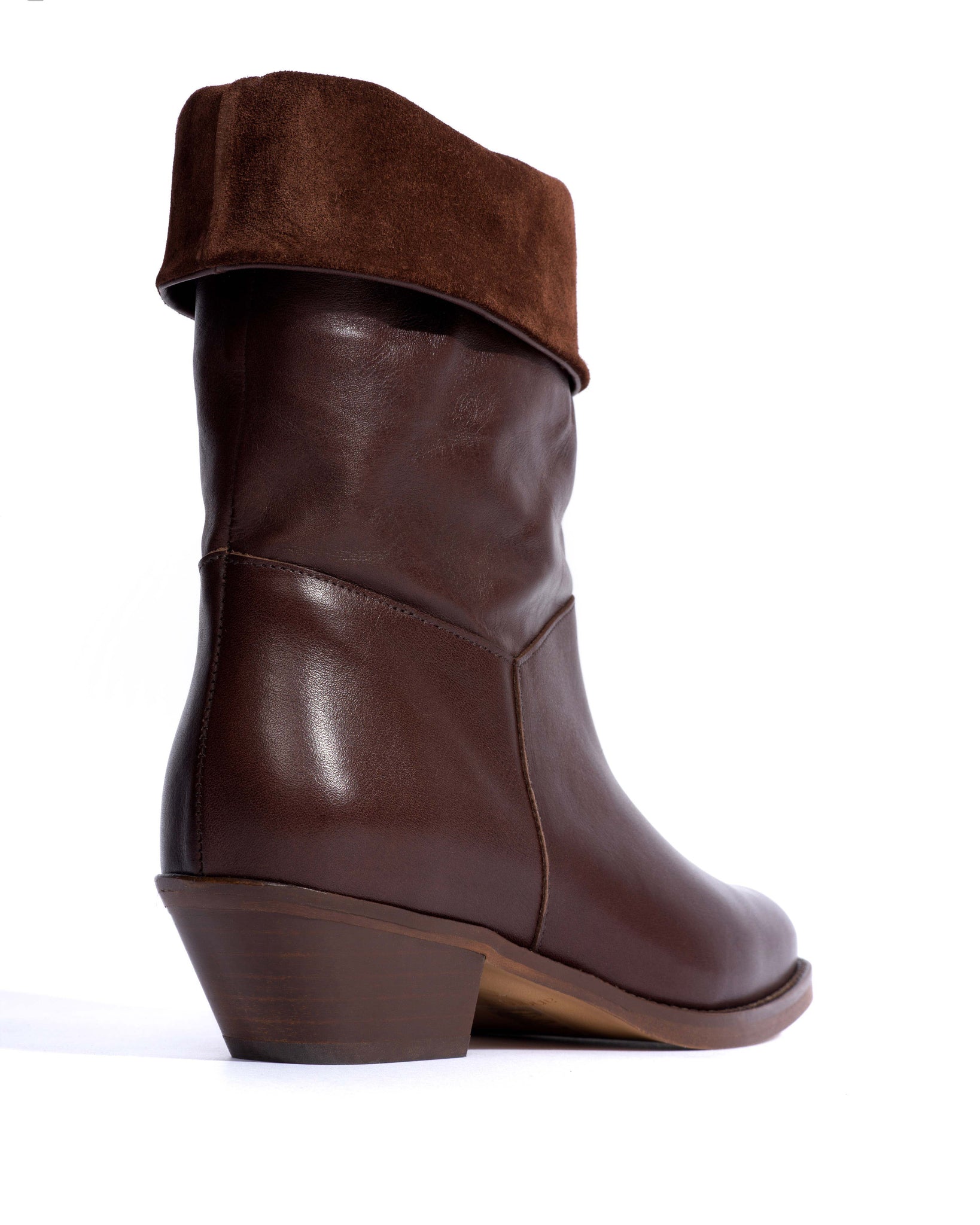 Patricia Vegetal soft calf & suede leather Coffee brown & chocolate