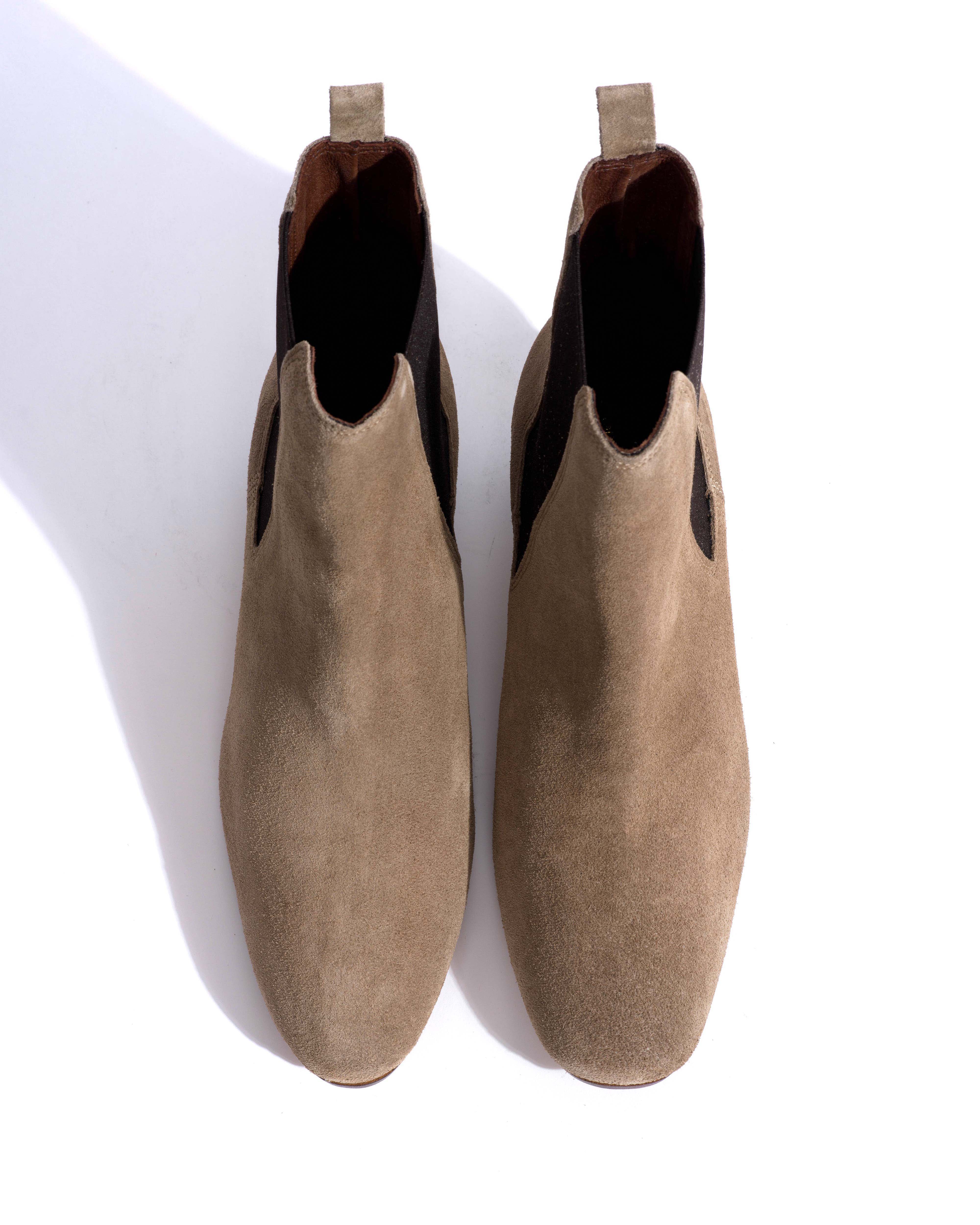 Niabella Calf suede Mushroom