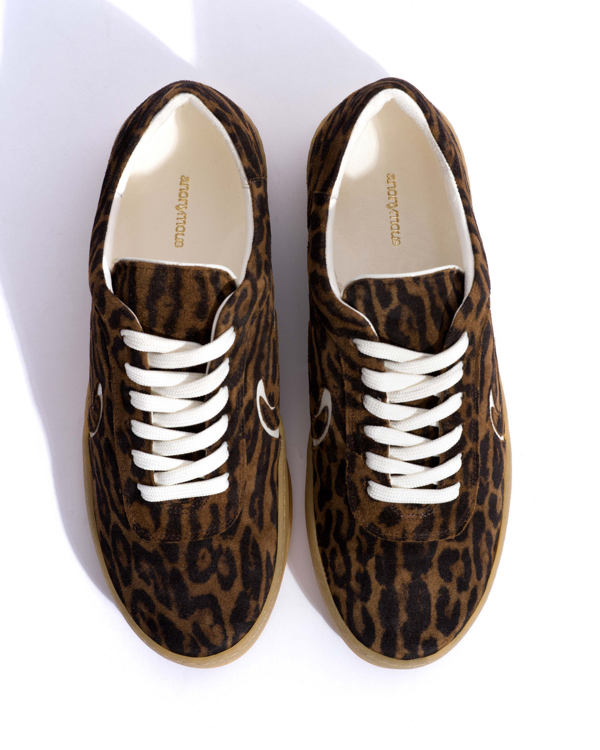 Blaire Calf suede print & polished soft calf Jaguar & white sand