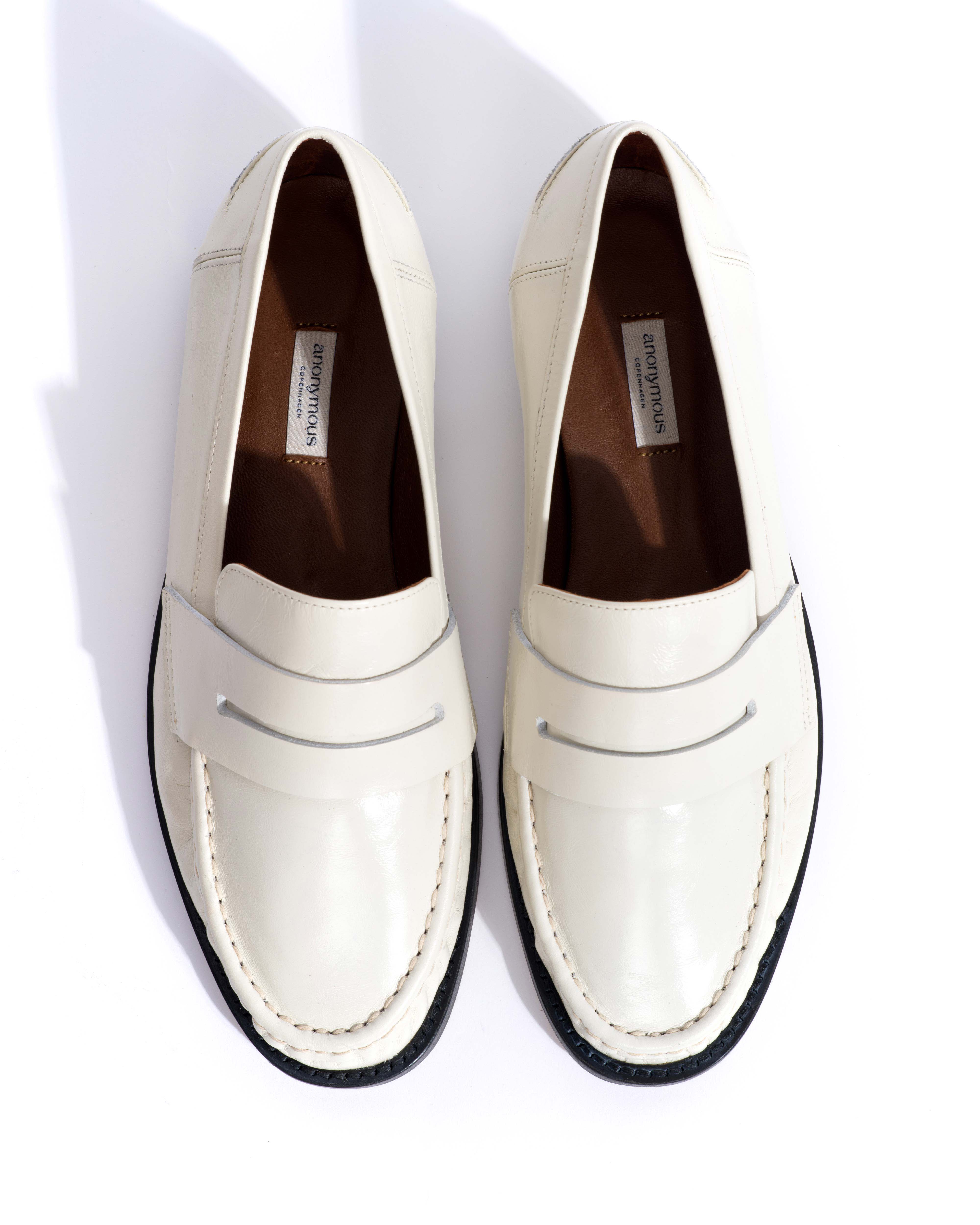 Jesha Crinkled soft calf White sand