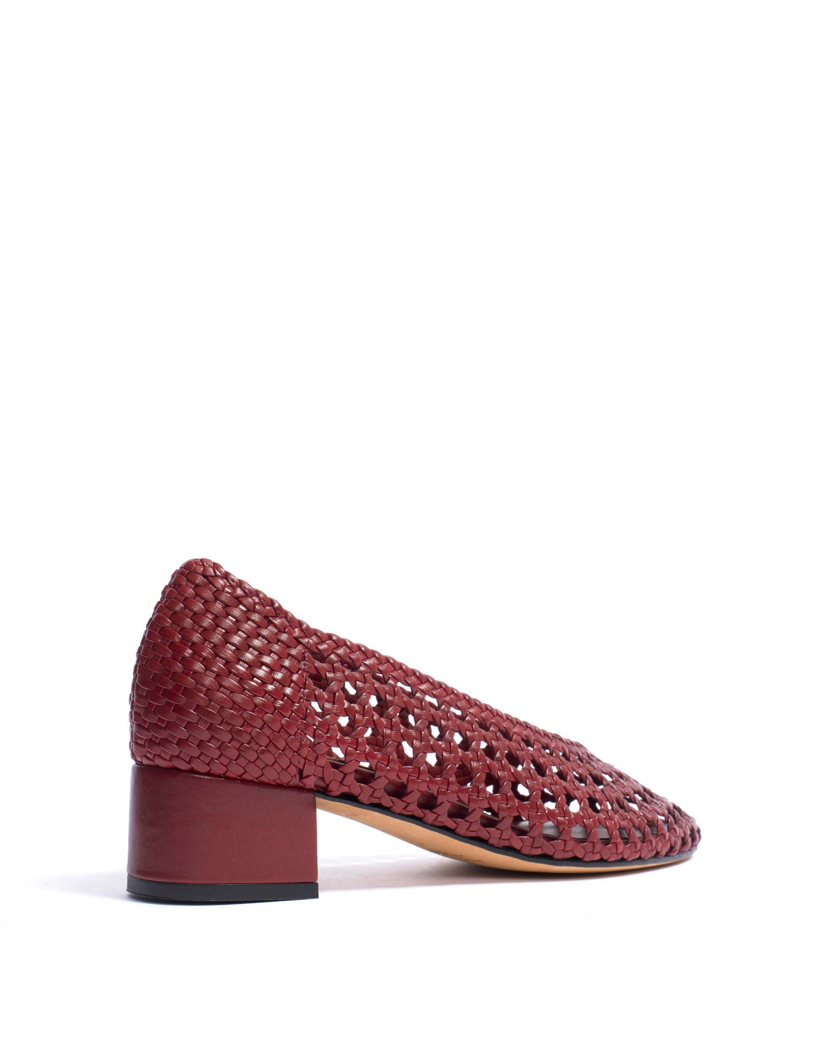 Sessi 40 Hand-braided leather Pomegranate