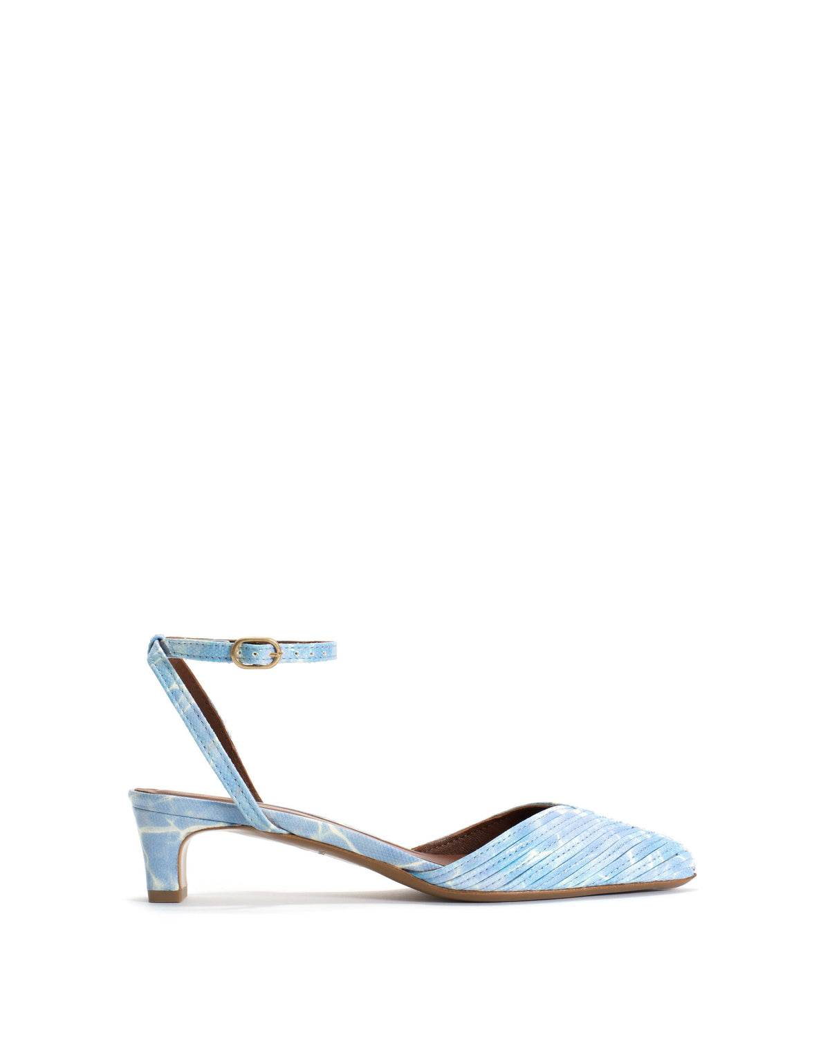 Givia 40 Silky lamb print Pool blue