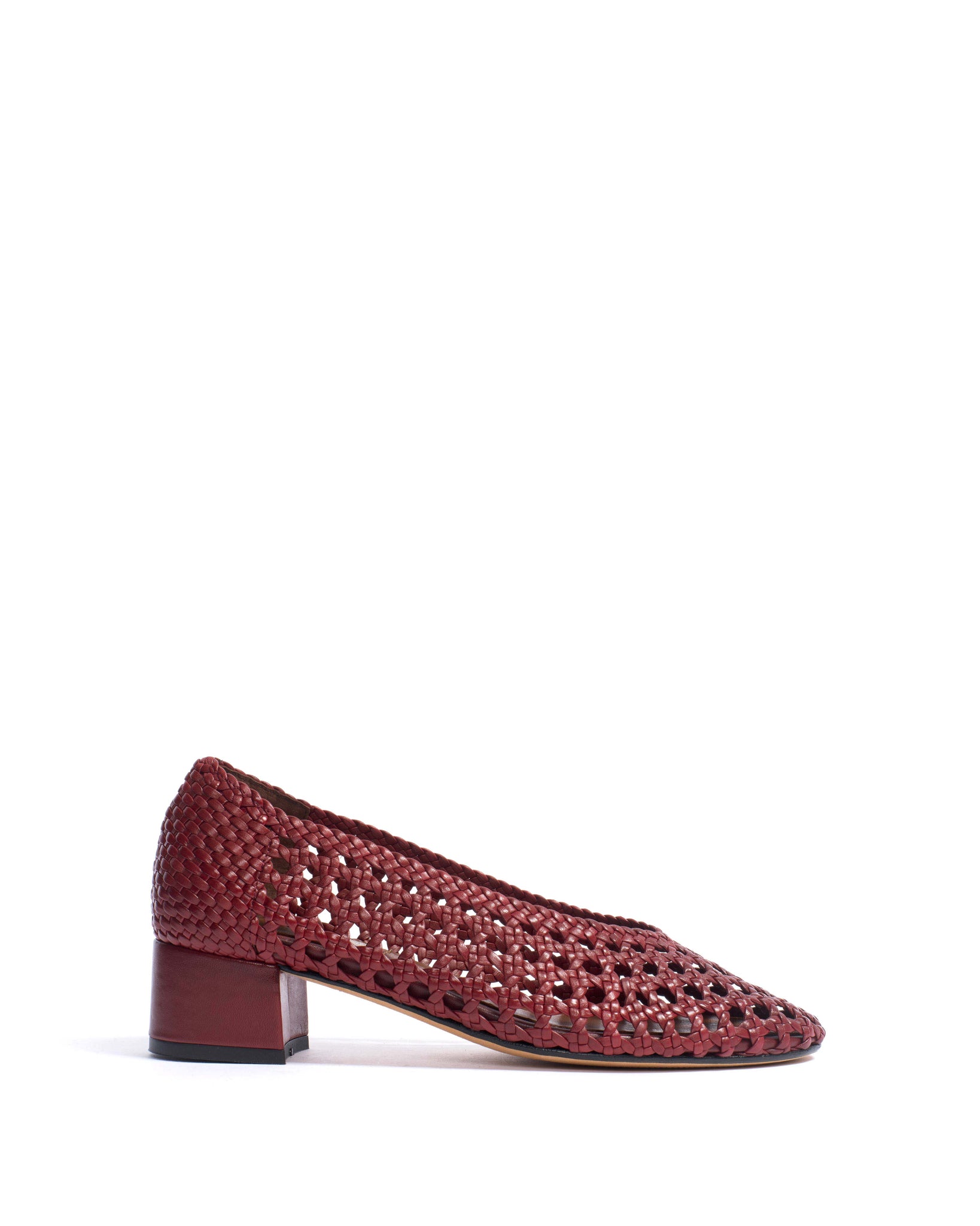 Sessi 40 Hand-braided leather Pomegranate