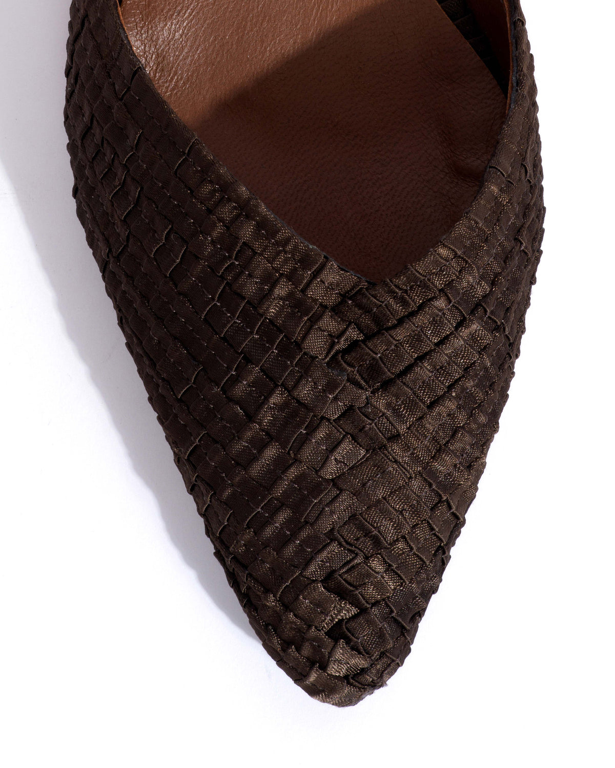 Givia 40 Pleated satin Espresso brown