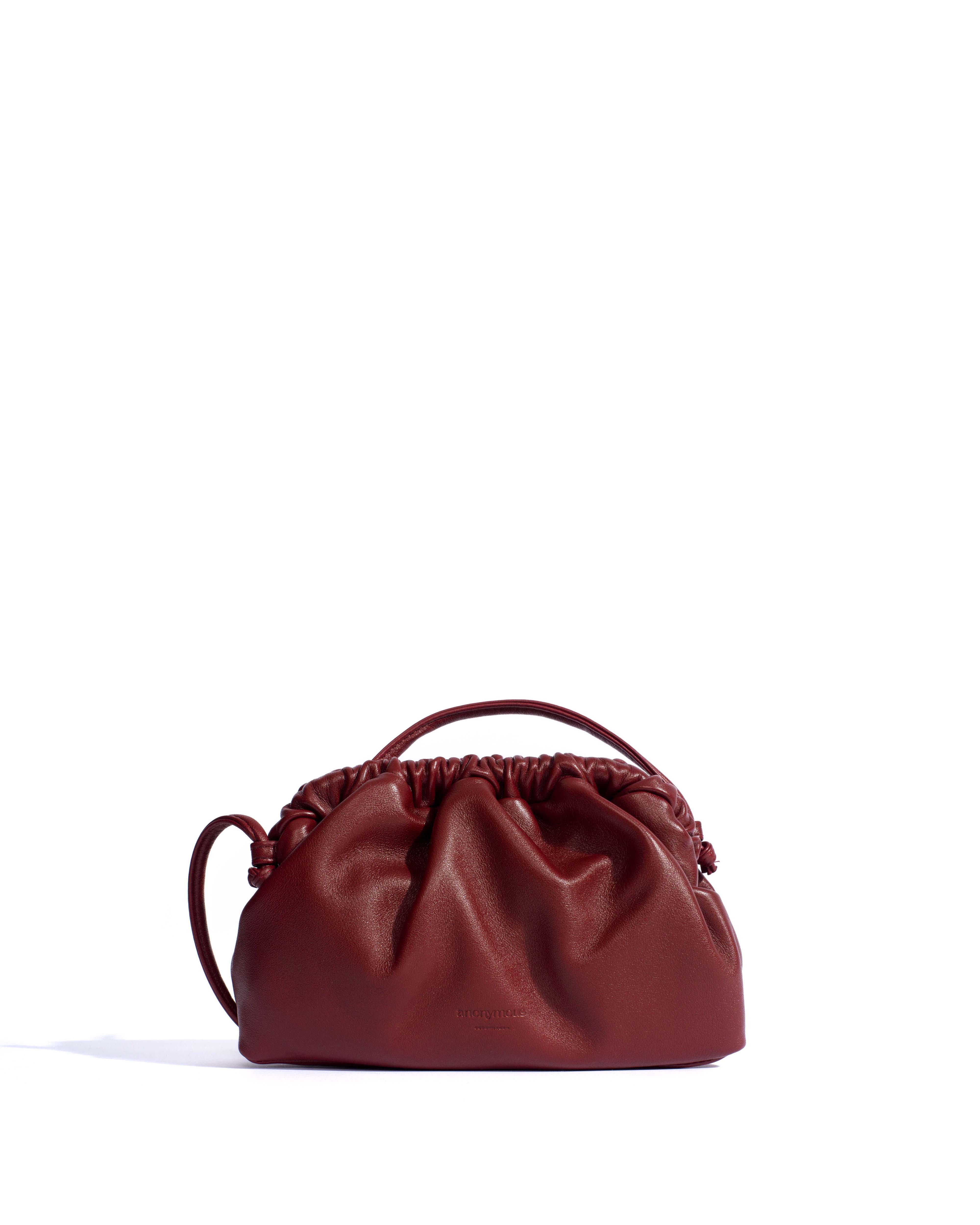 Hally petite cloud bag Shiny lamb Pomegranate