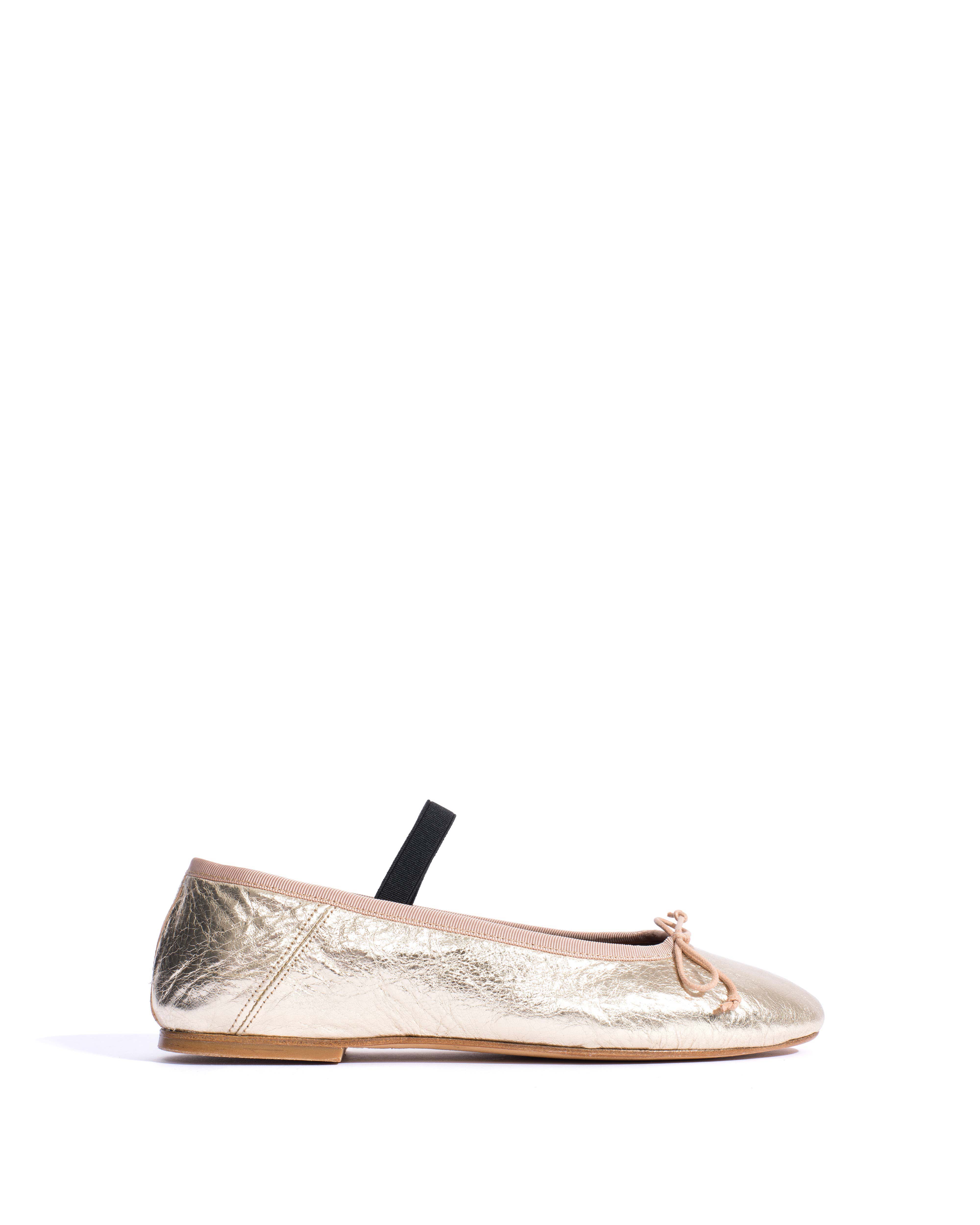 Rhina Grained metallic lamb Champagne
