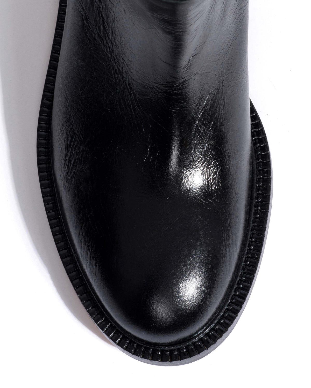 Semih Crinkled soft calf Black