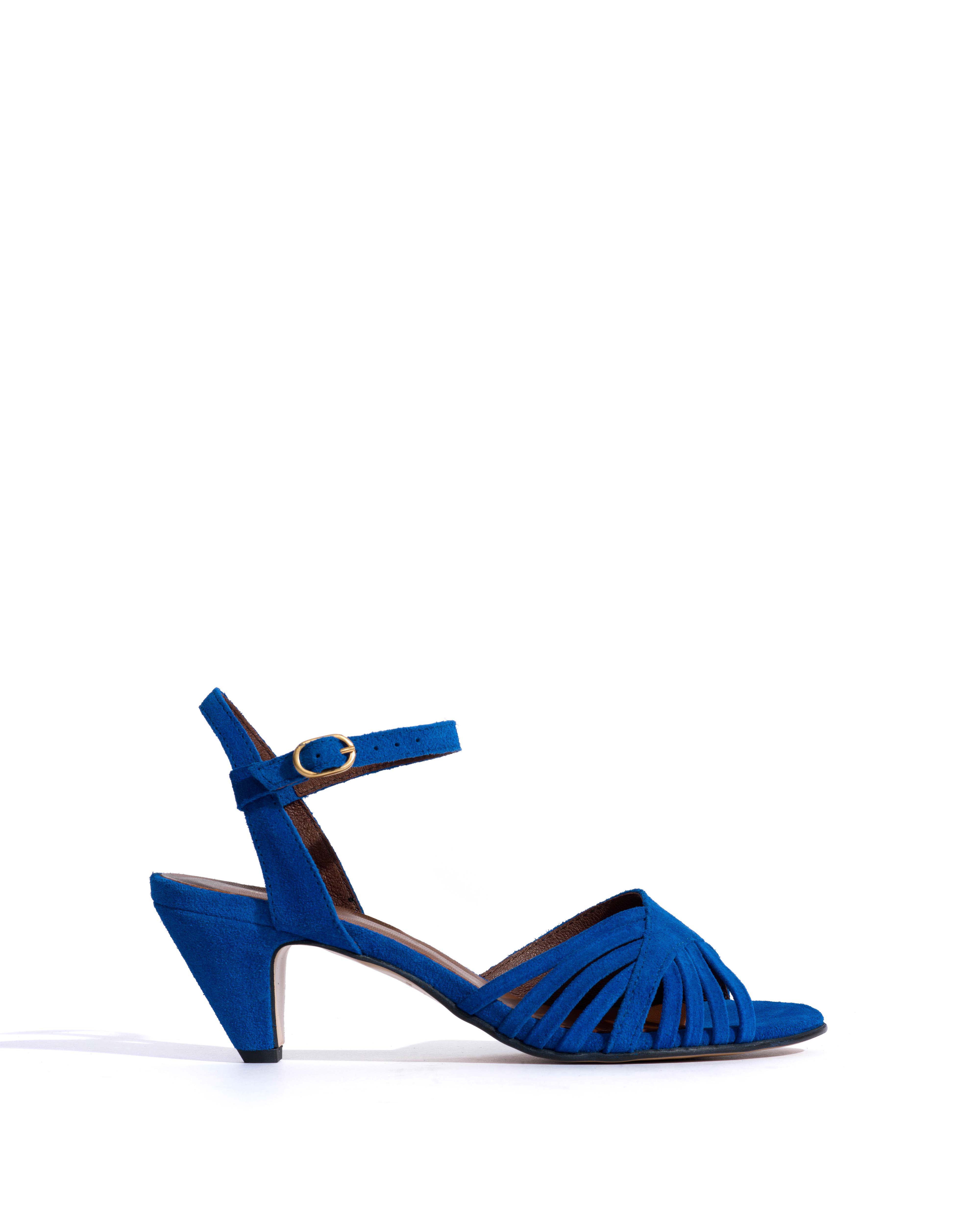 Hermine Calf suede Electric blue