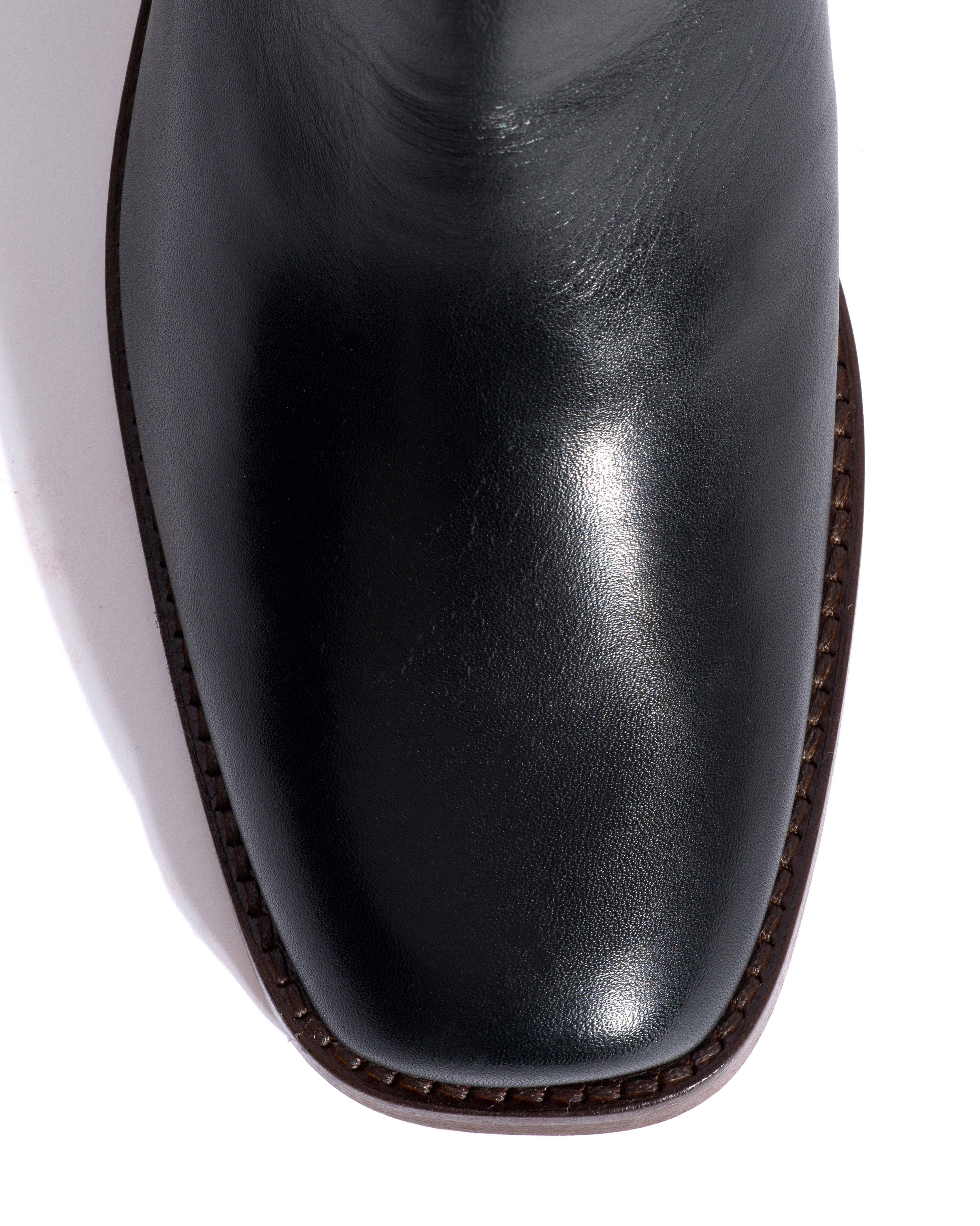 Patricia Soft calf & suede leather Black