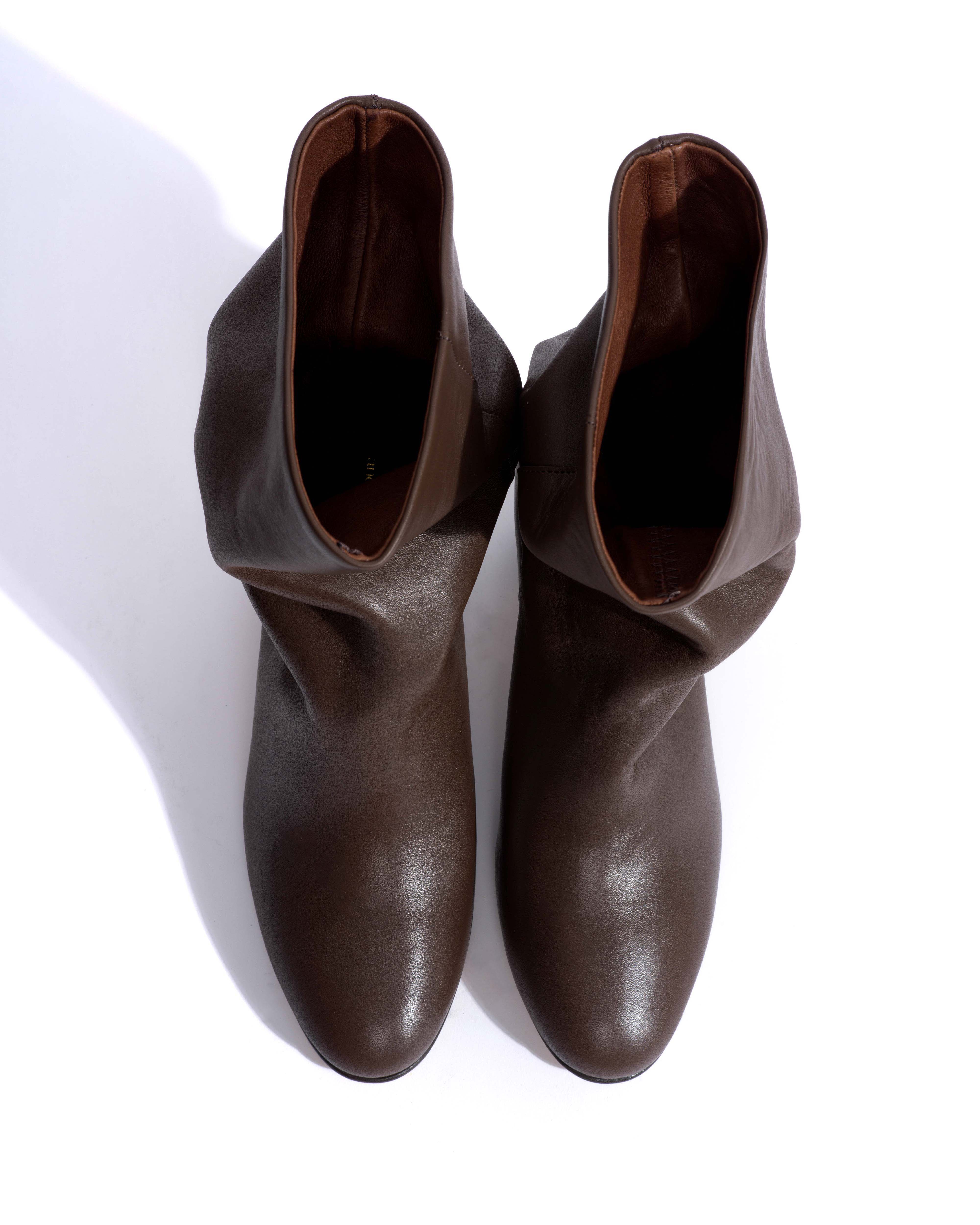 Lully 55 Soft calf Dark taupe