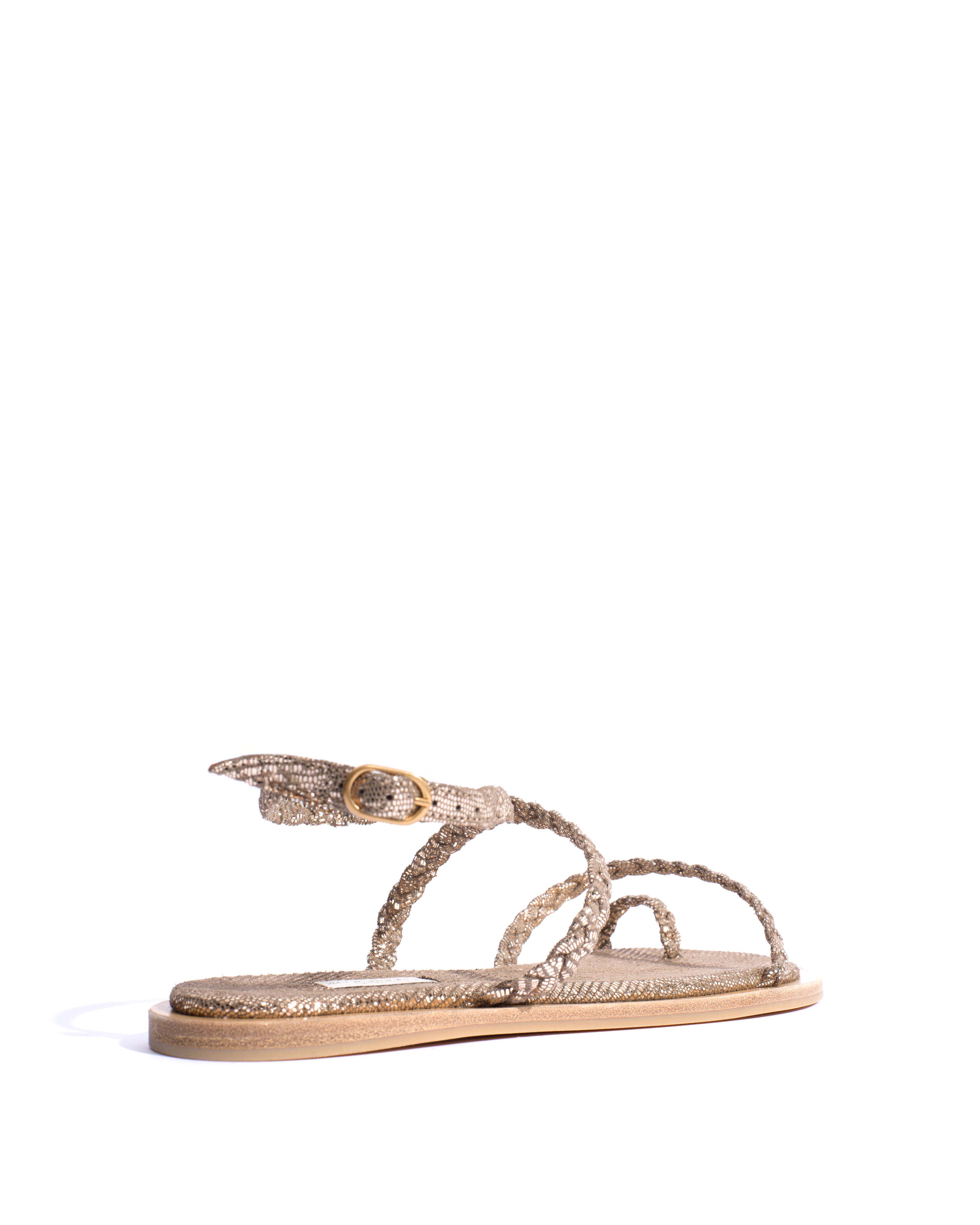 Cinca 10 classic Lizard metallic goat Vintage champagne