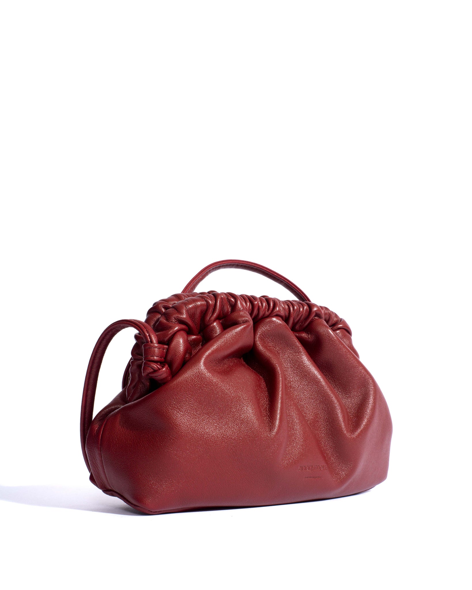 Hally petite cloud bag Shiny lamb Pomegranate