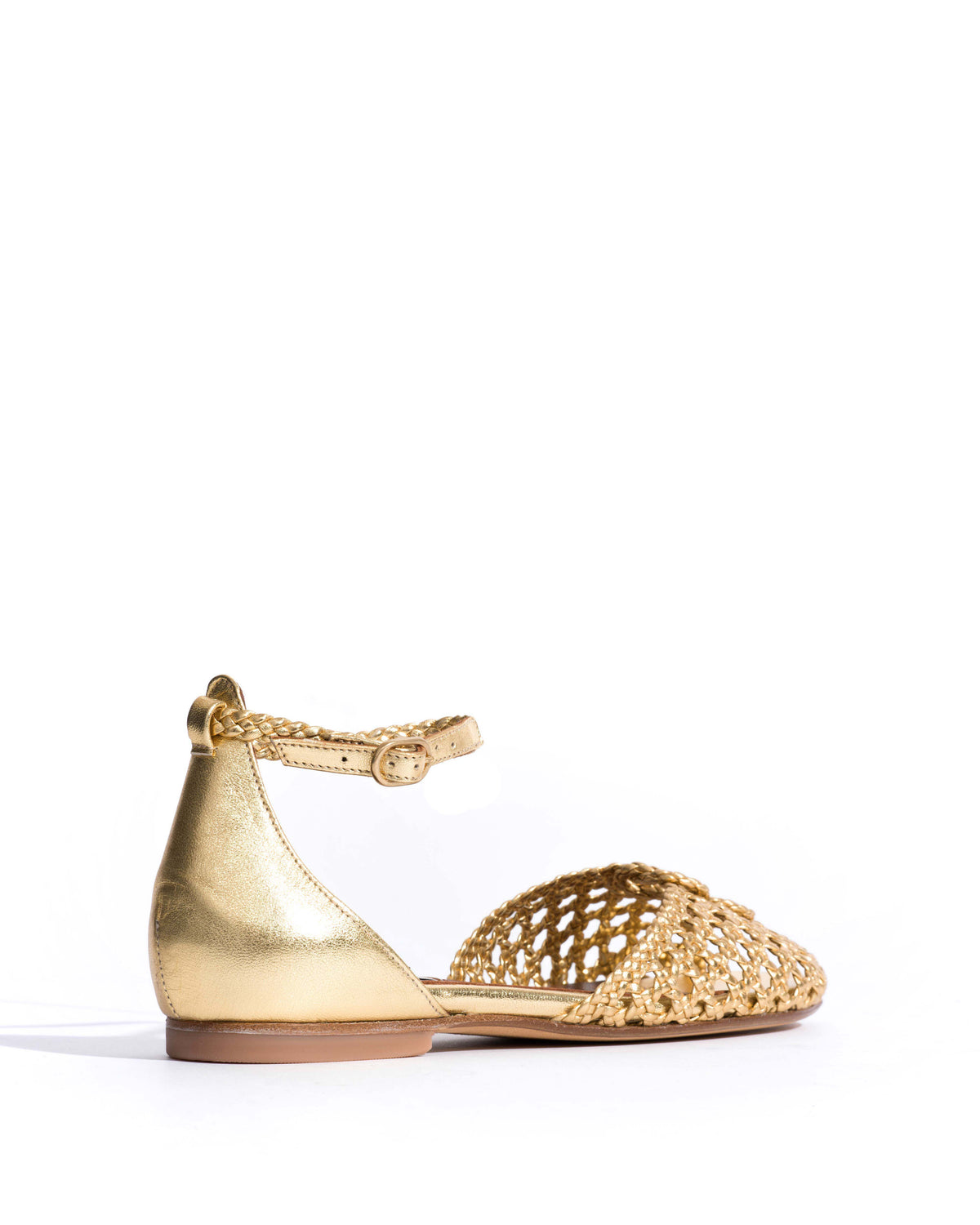 Lucy 10 hand-braided Hand-braided leather Gold