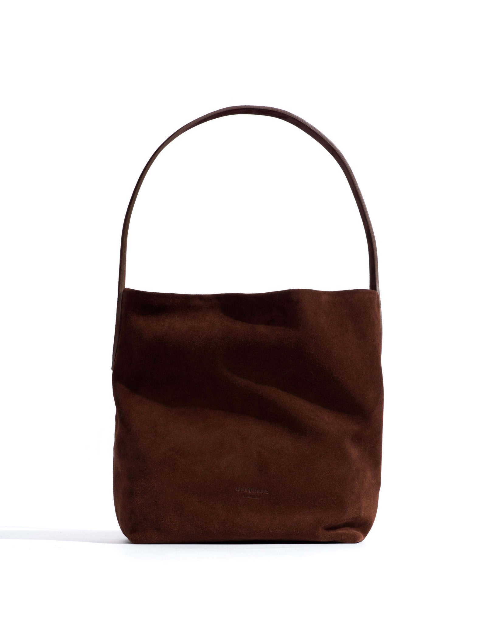 Versa slouchy petite bag Calf suede Chocolate - Anonymous Copenhagen Bags