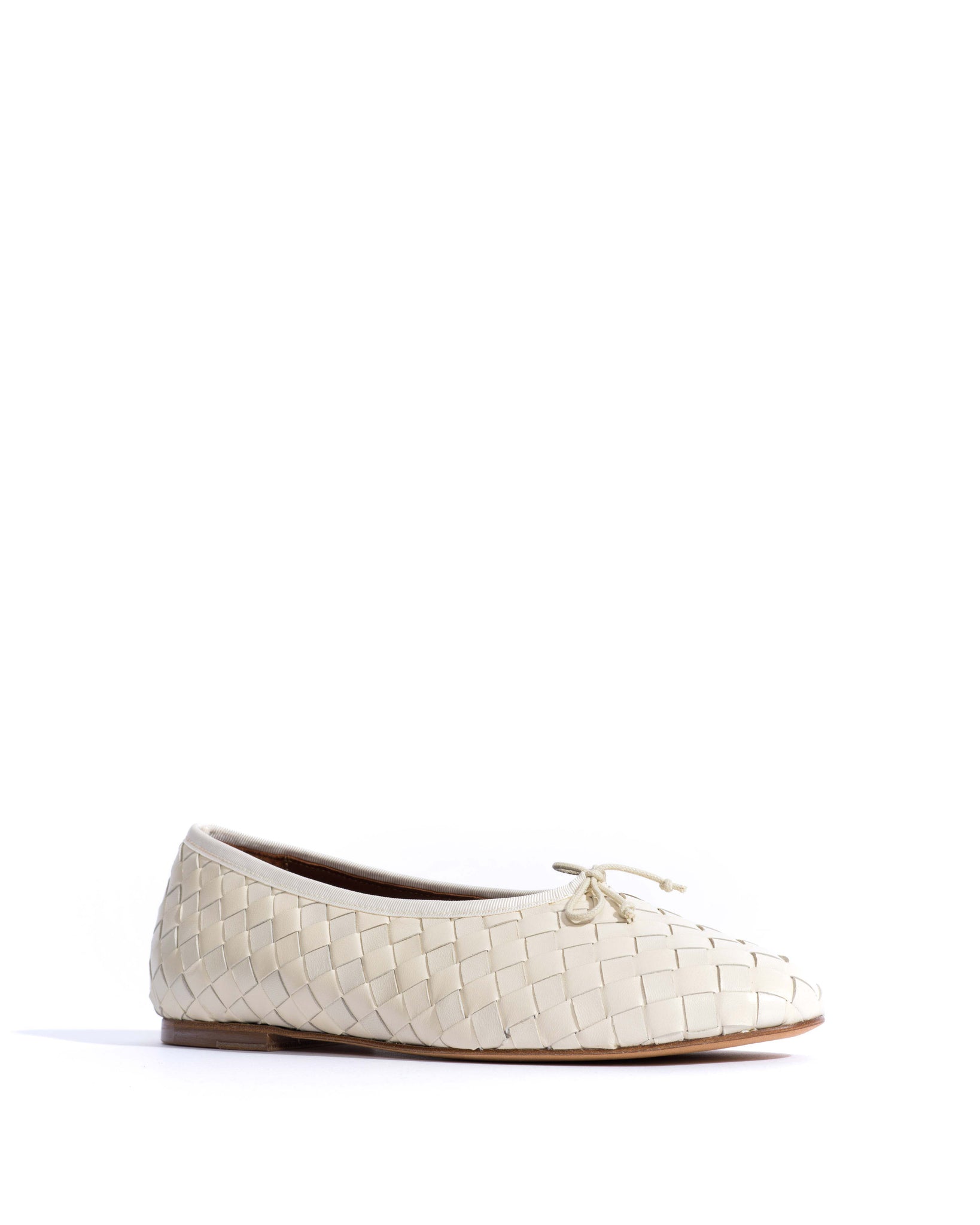 Sacha interlace Shiny lamb White sand - Anonymous Copenhagen Flat-loafers & ballerinas & pumps