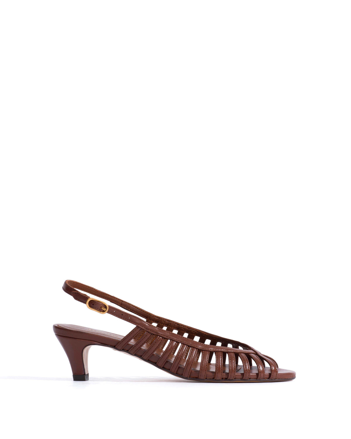 Carminho 40 stiletto Shiny lamb Chocolate