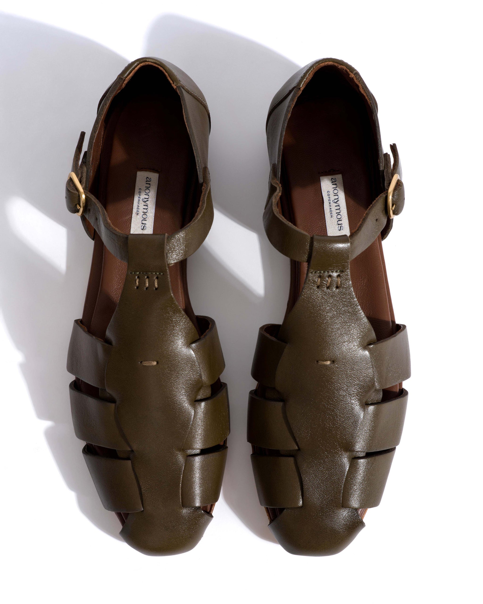 Lain flats Vegetal soft calf Forrest green - Anonymous Copenhagen Shoes