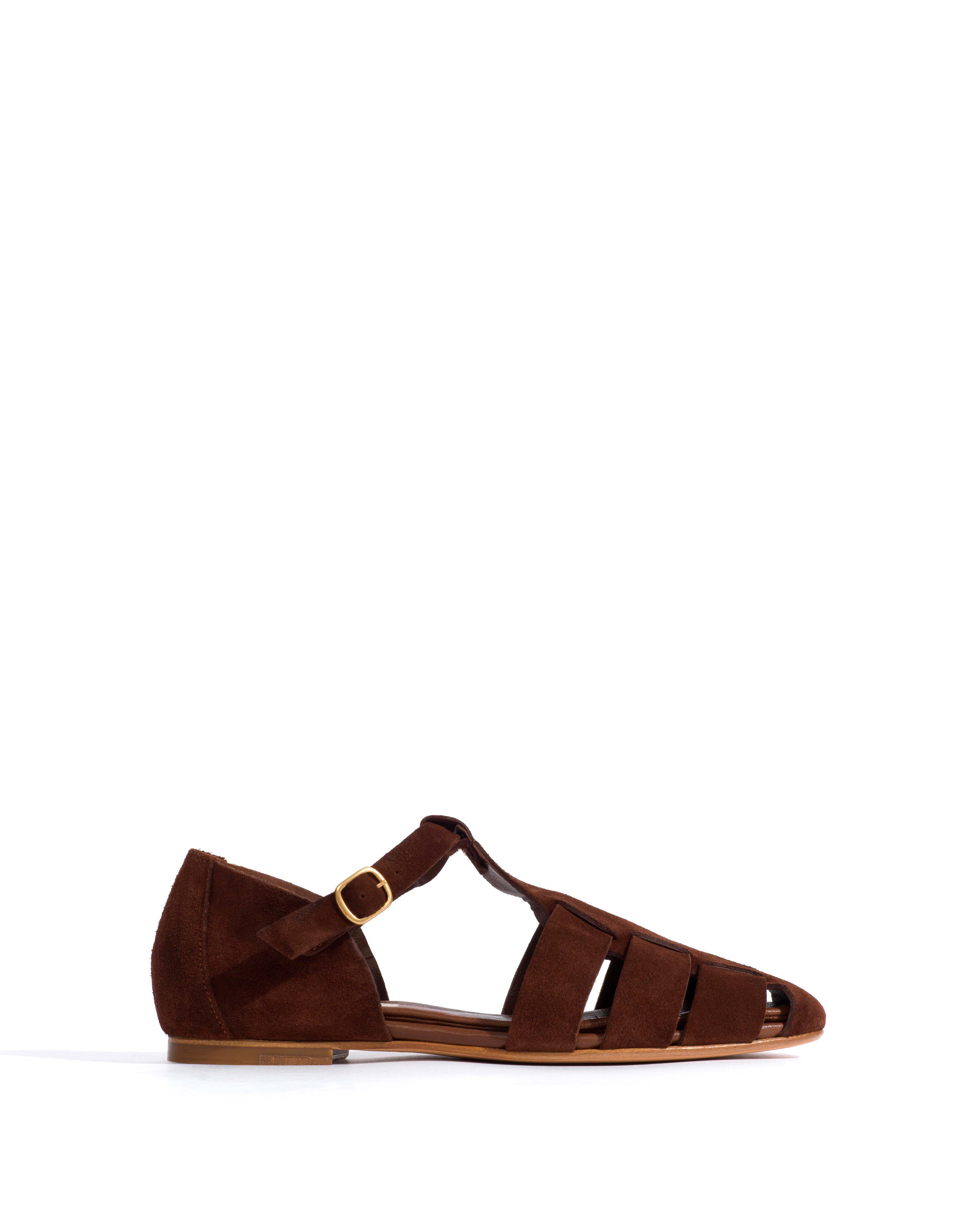 Lain flats Calf suede Chocolate