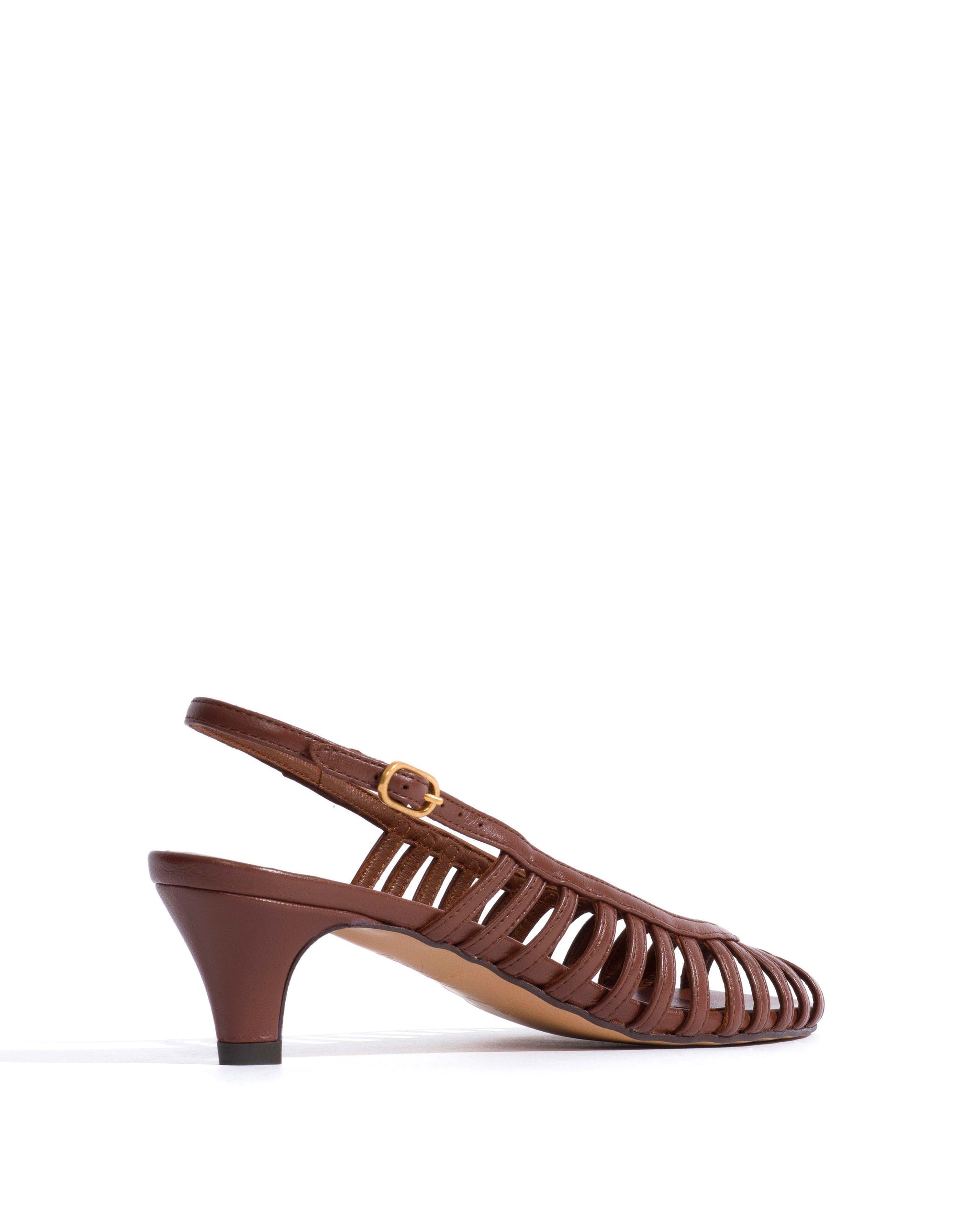 Carminho 40 stiletto Shiny lamb Chocolate - Anonymous Copenhagen Heels