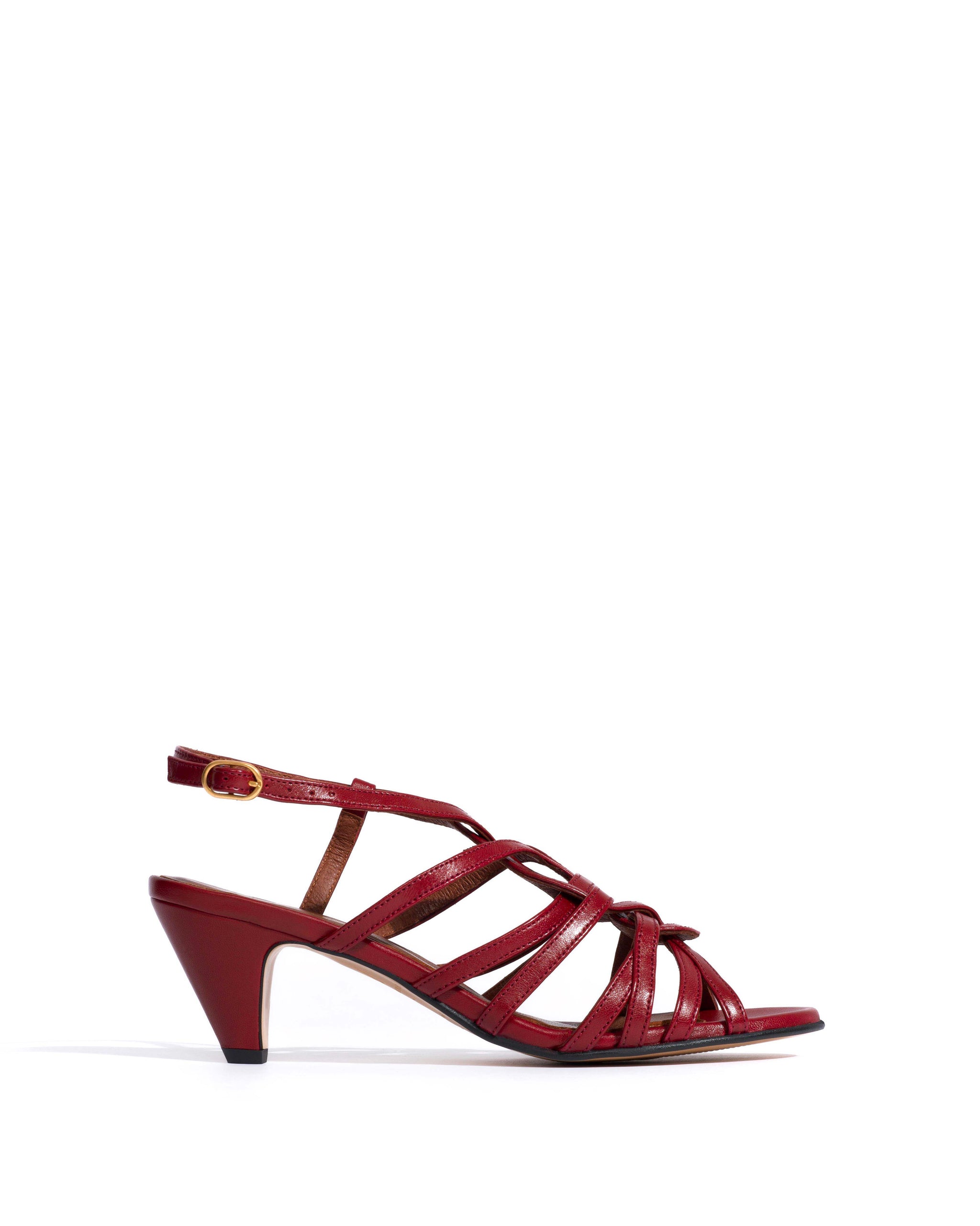 Vickey 50 stiletto Shiny lamb Pomegranate - Anonymous Copenhagen Heels