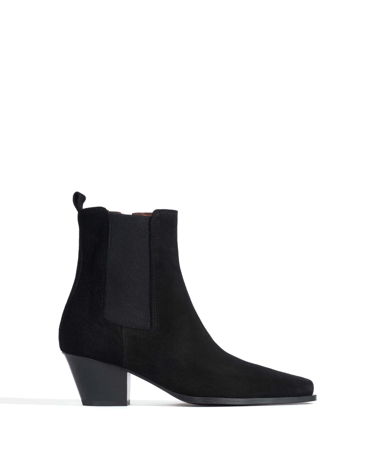 Edith 50 Calf suede Black