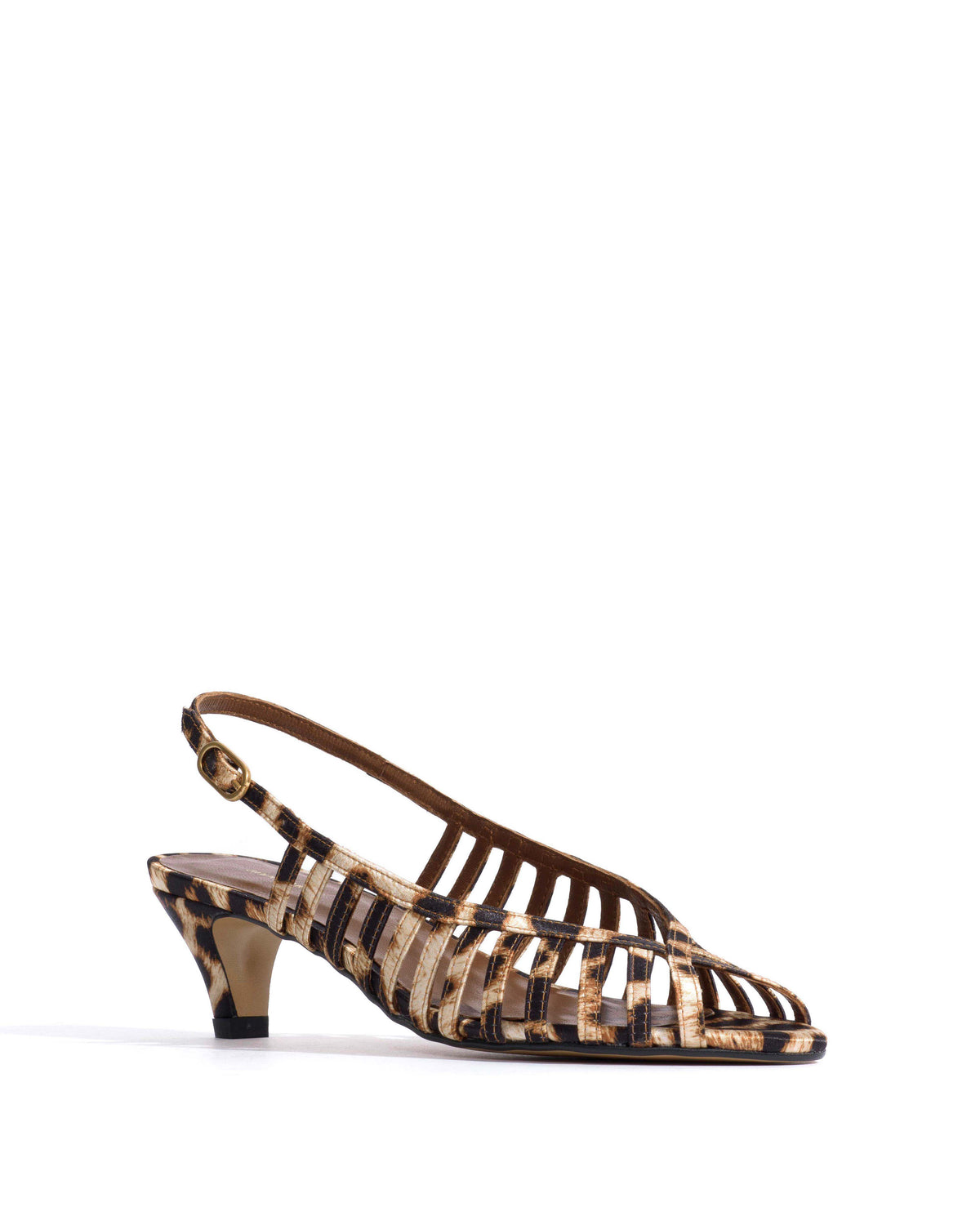 Carminho 40 stiletto Satin print Leopard