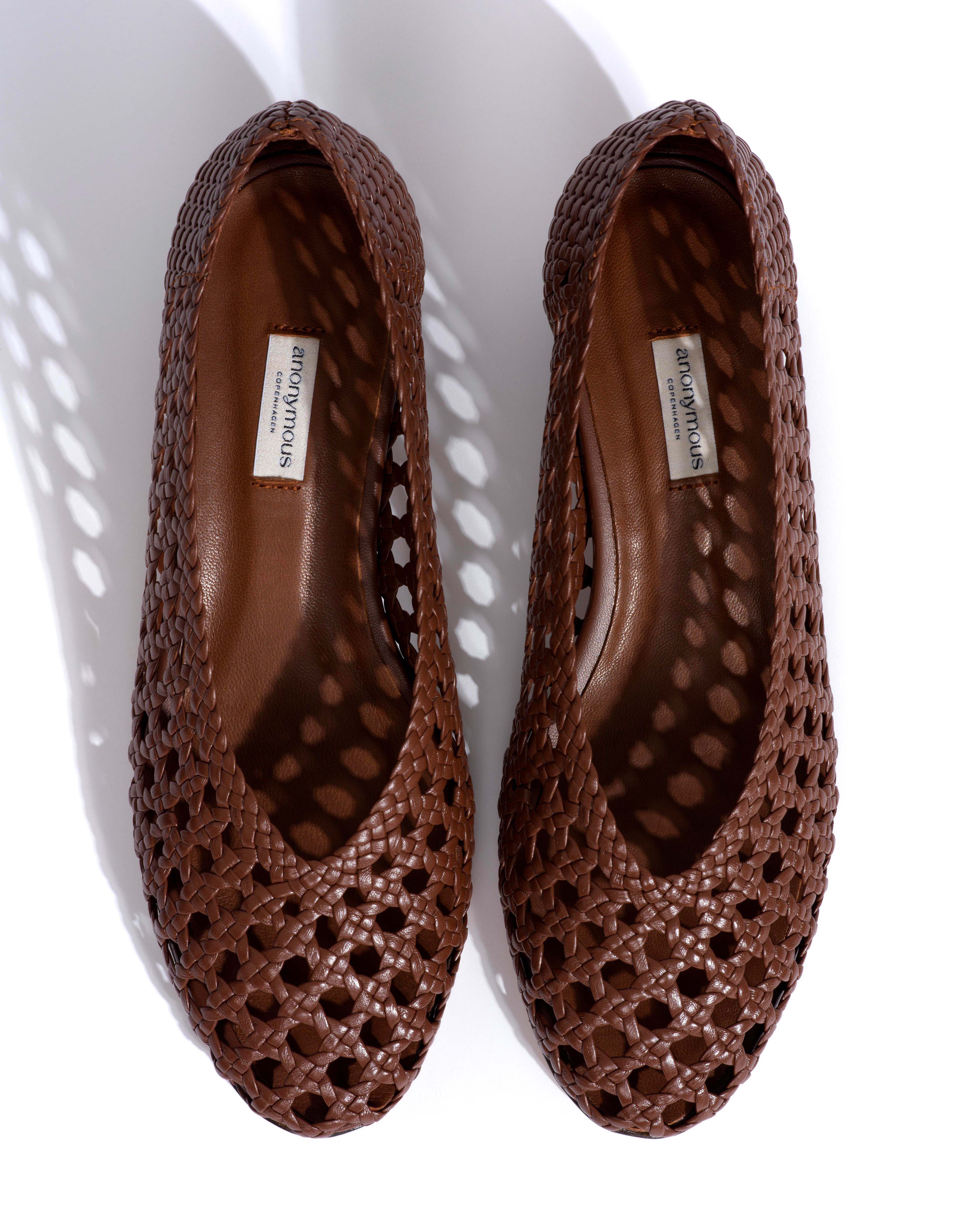 Sessi 10 hand-braided Hand-braided leather Chocolate