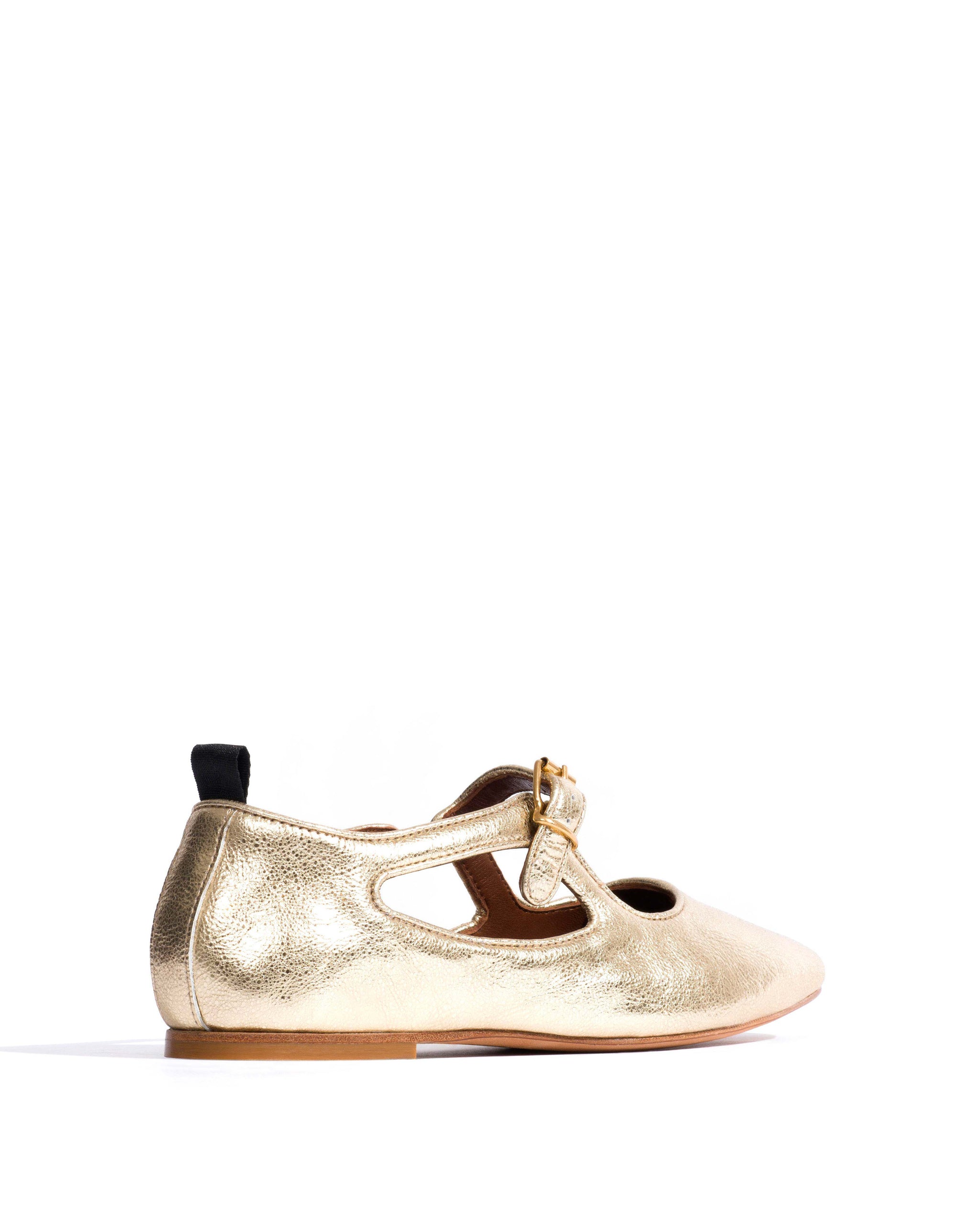 Praise Grained metallic goat Champagne