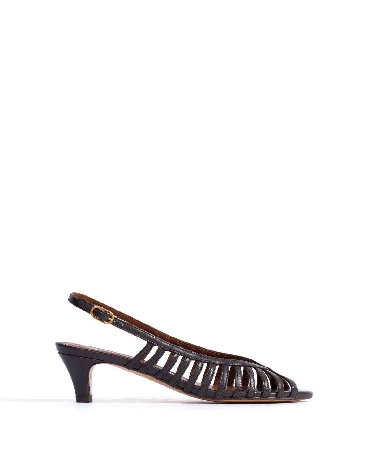 Carminho 40 stiletto Shiny lamb Espresso brown