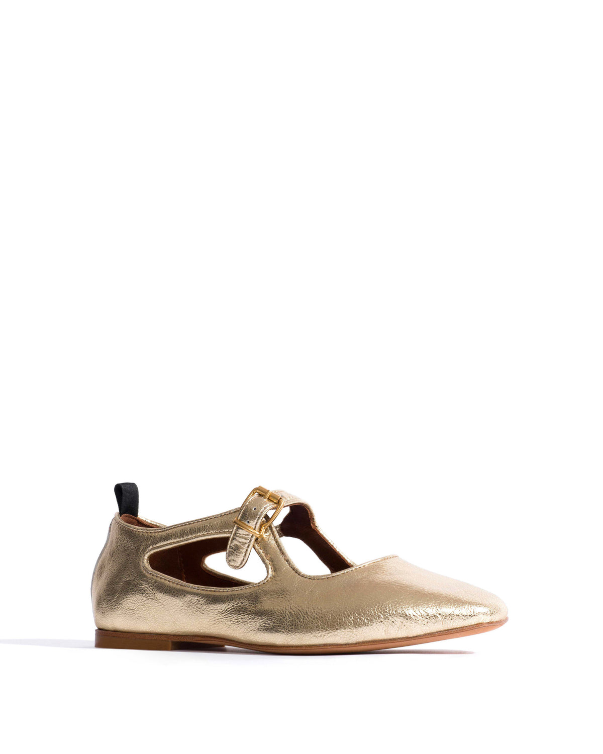 Praise Grained metallic goat Champagne