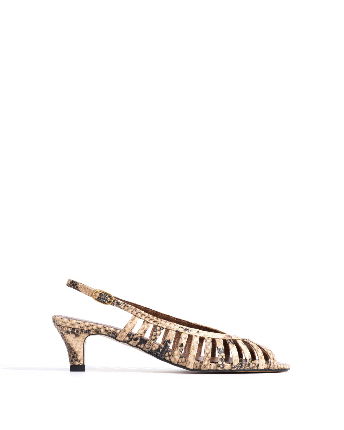 Carminho 40 stiletto Snake calf Natural sand