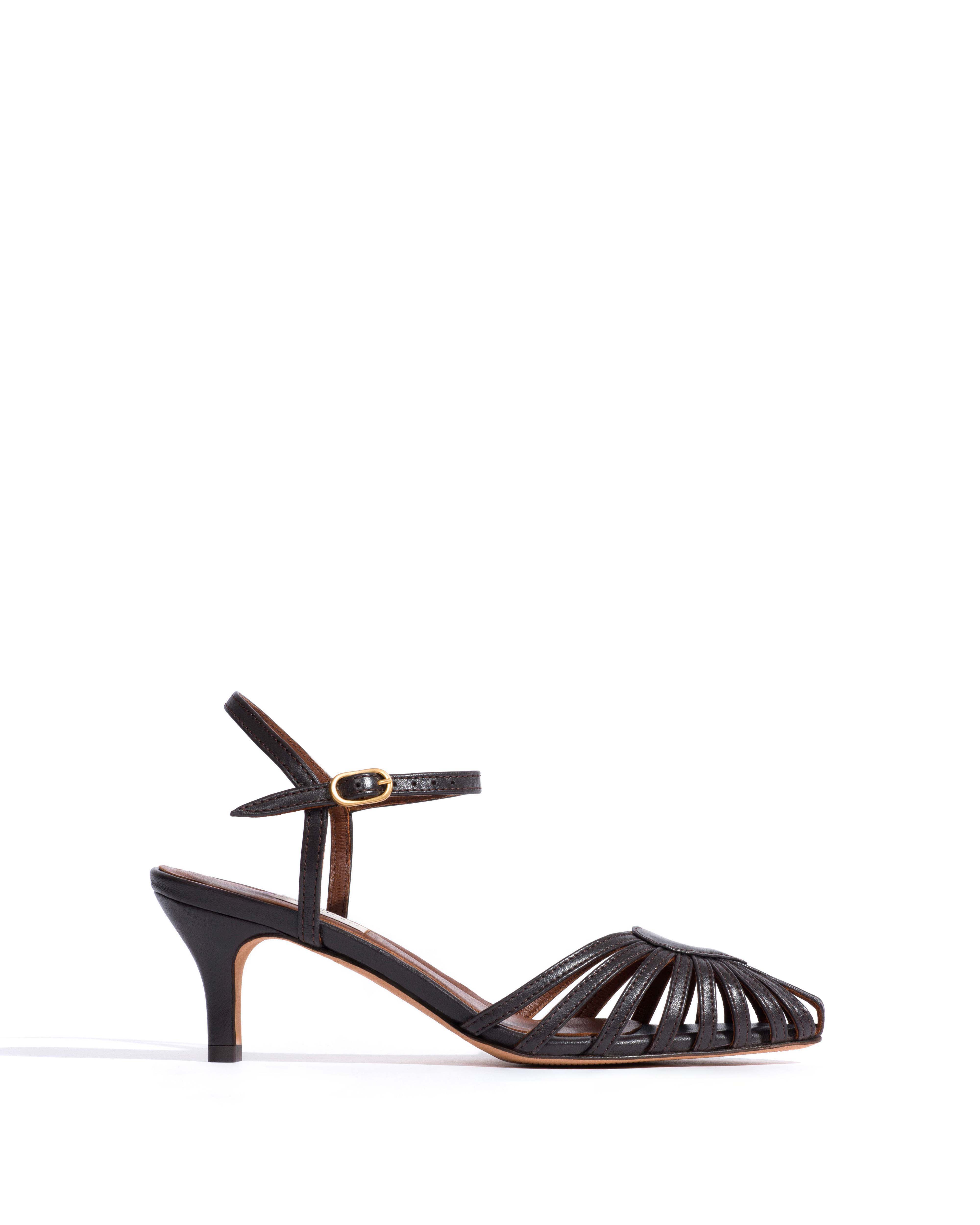 Keesha 55 Shiny lamb Espresso brown