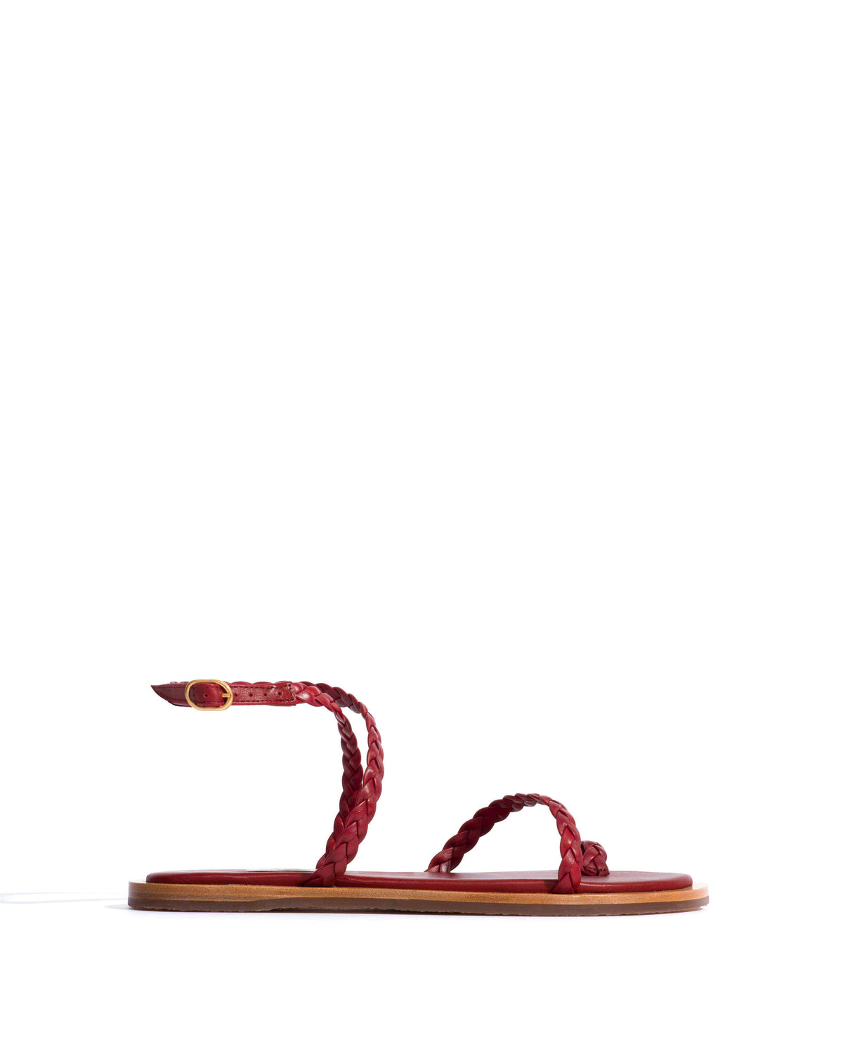 Cinca 10 hand-braided Hand-braided leather Pomegranate