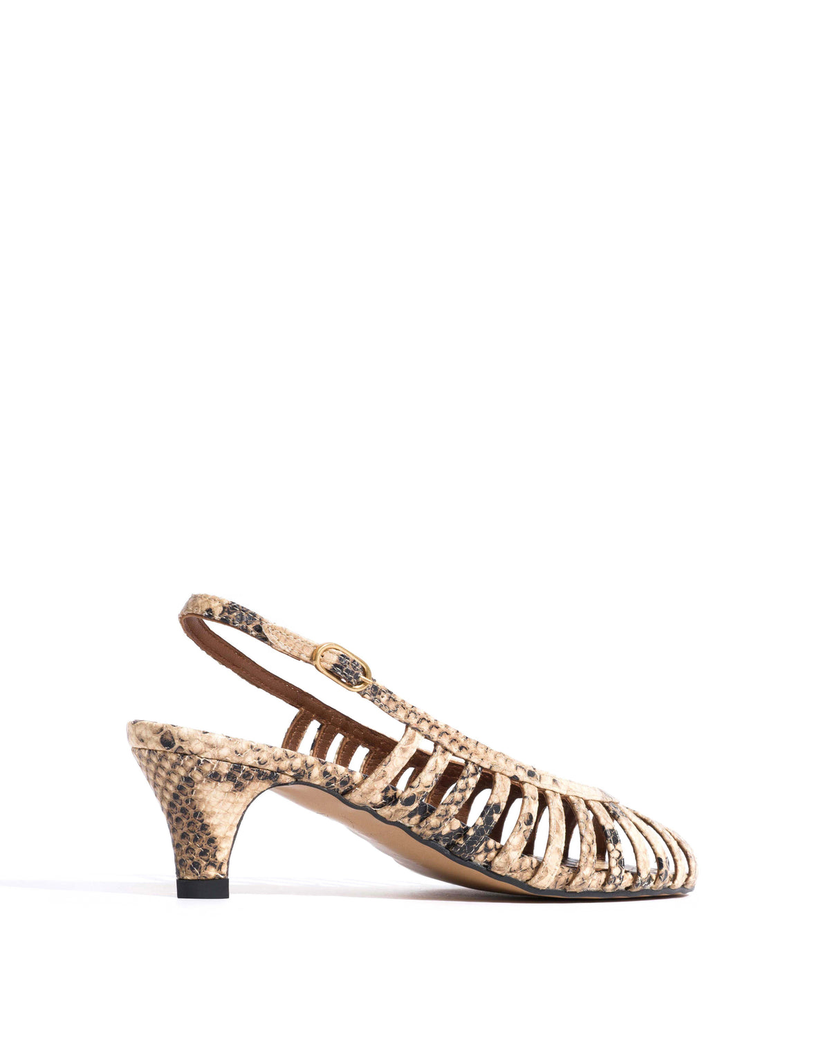 Carminho 40 stiletto Snake calf Natural sand