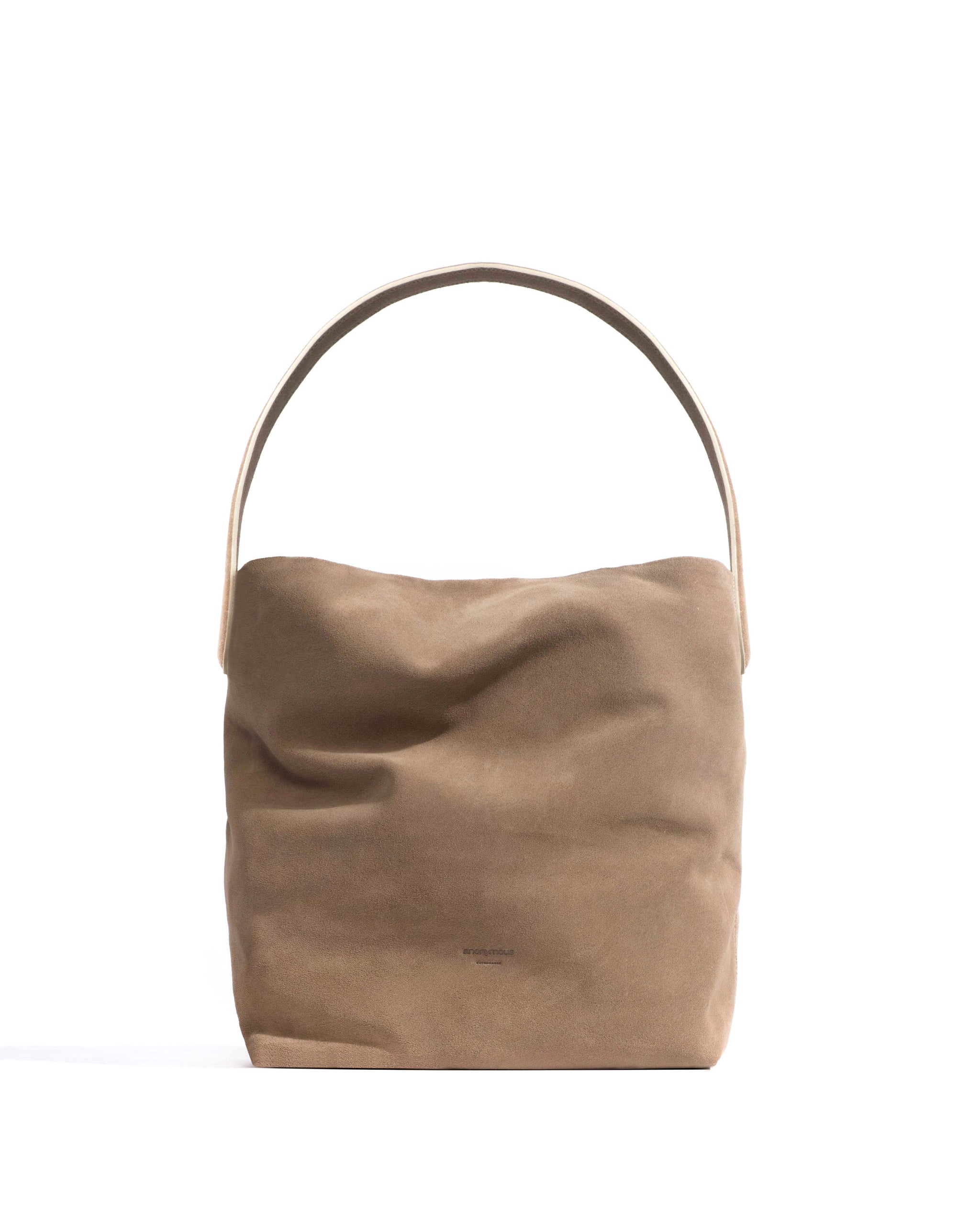 Versa slouchy everyday bag Calf suede Mushroom - Anonymous Copenhagen Bags