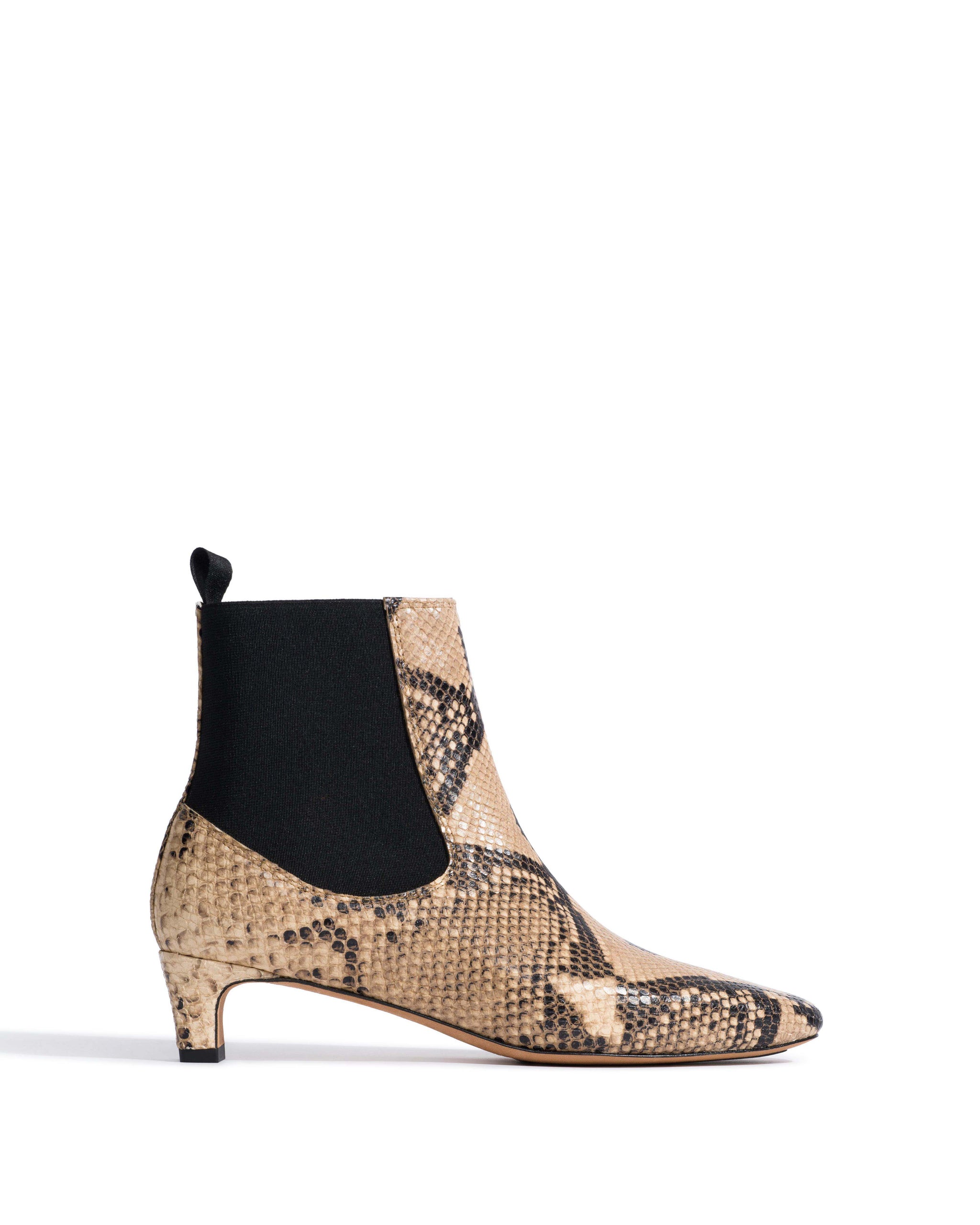 Gaby 40 Snake calf Natural sand - Anonymous Copenhagen Ankle boots