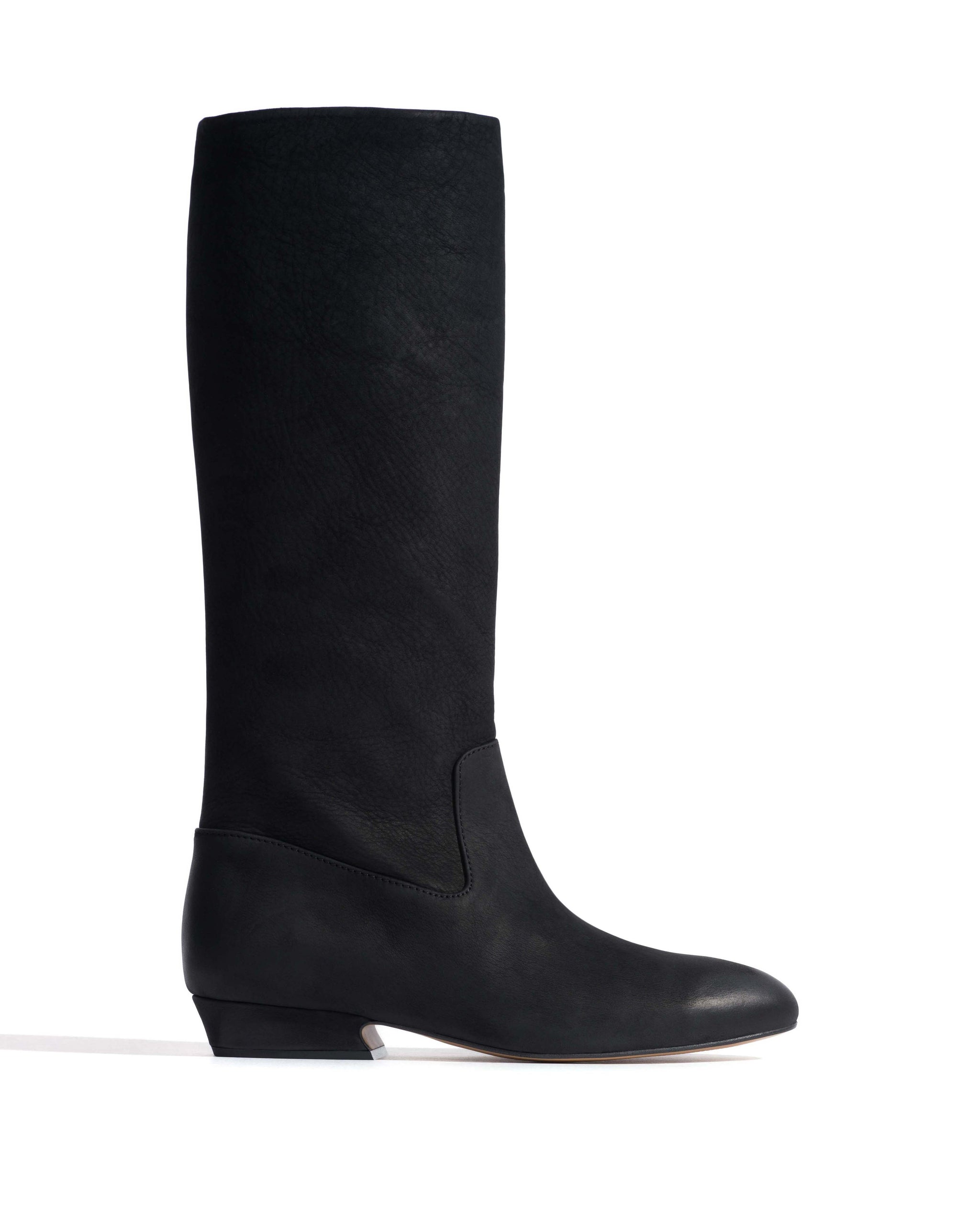Trina 25 Soft nubuck calf Black