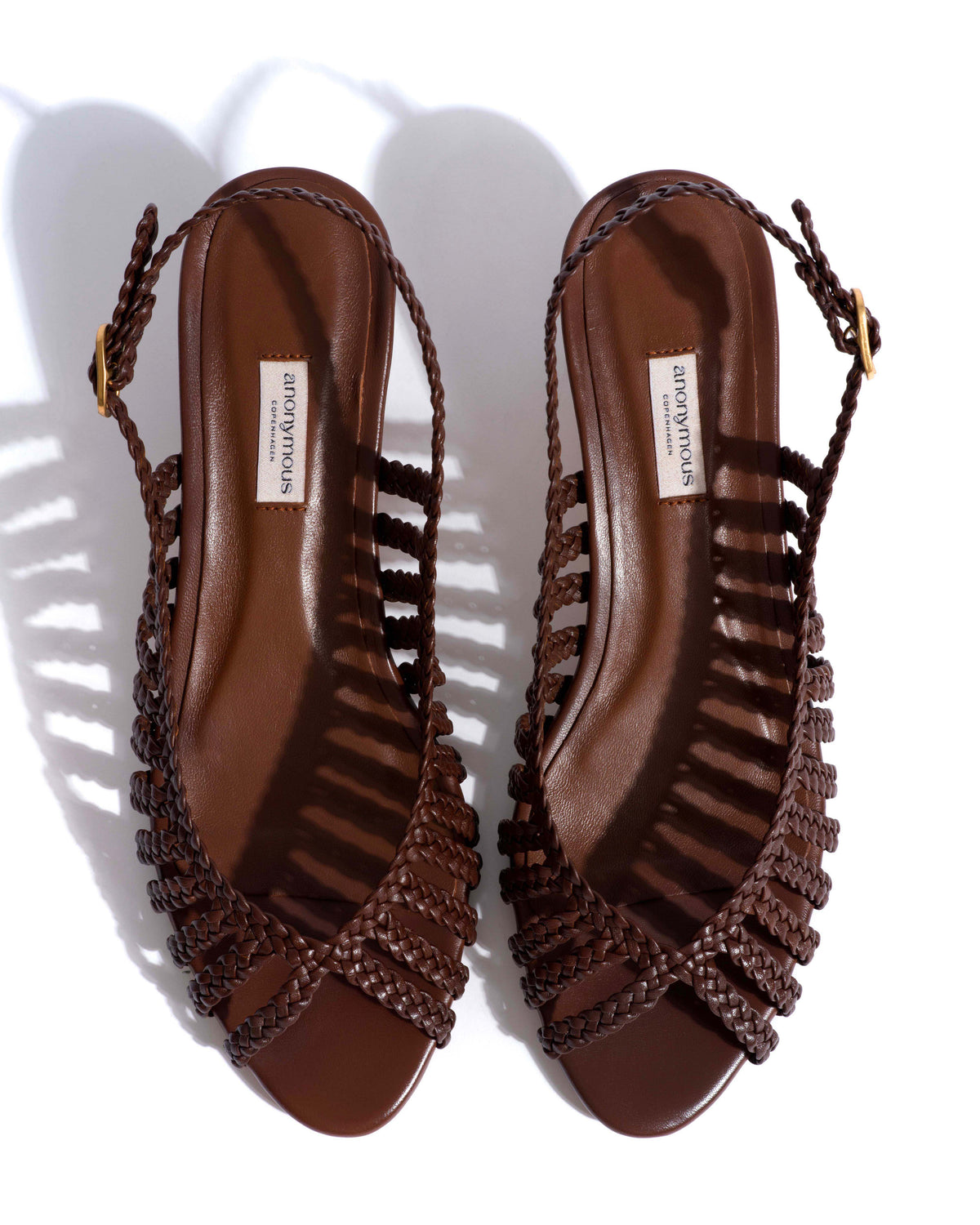 Carminho 40 hand-braided Hand-braided leather Chocolate